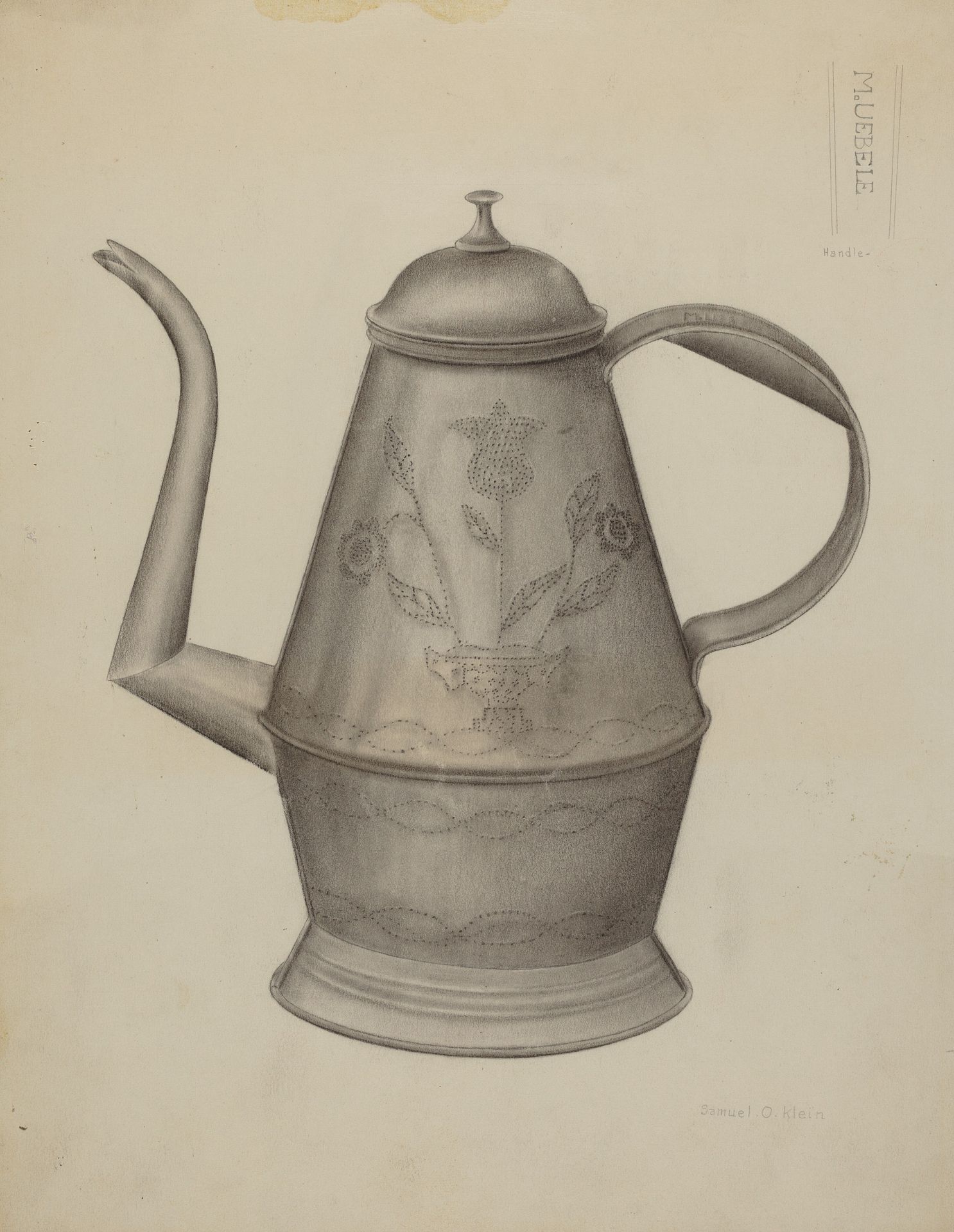 Pa. German Coffee Pot by Samuel O. Klein