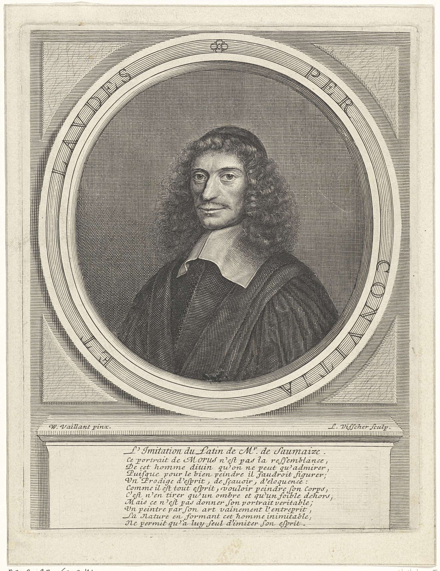 Portret van Alexander Morus by Lambert Visscher