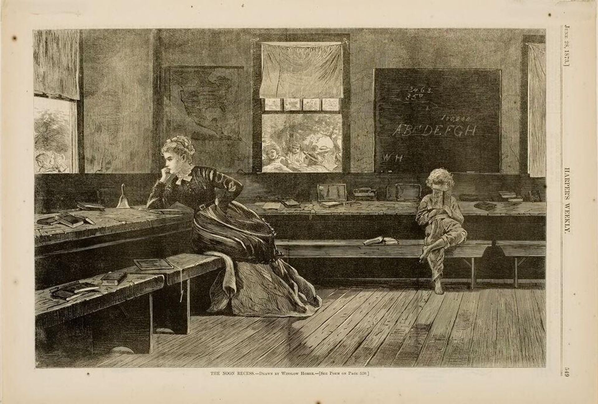Noon Recess by Designed by Winslow Homer