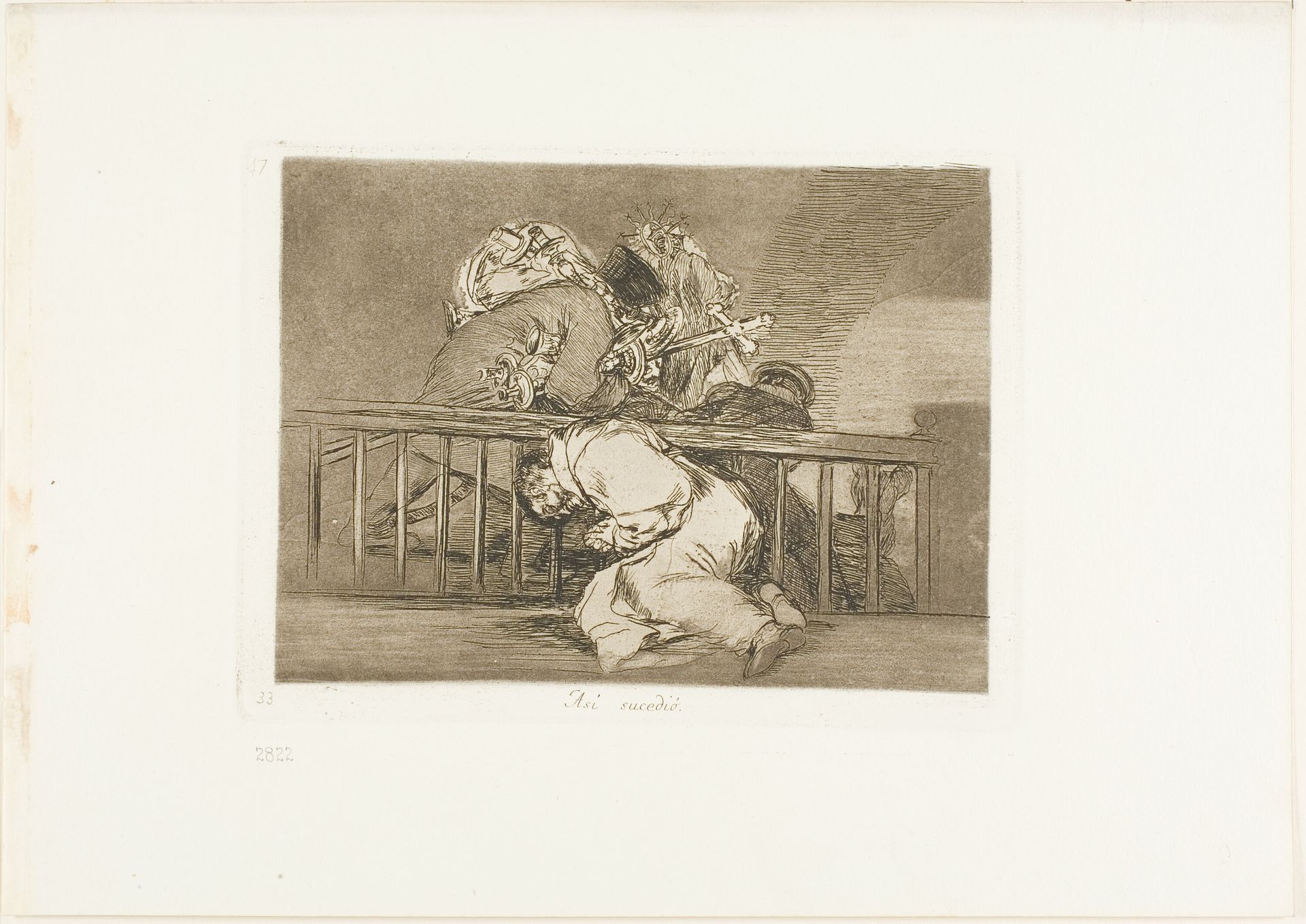 This is How it Happened, plate 47 from The Disasters of War by Francisco de Goya