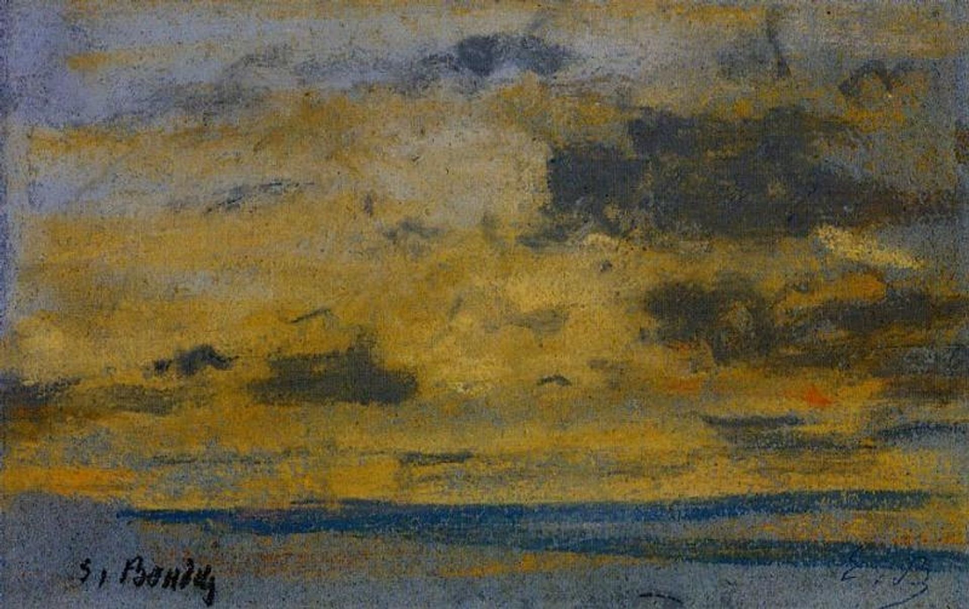 Seascape by Eugène Boudin
