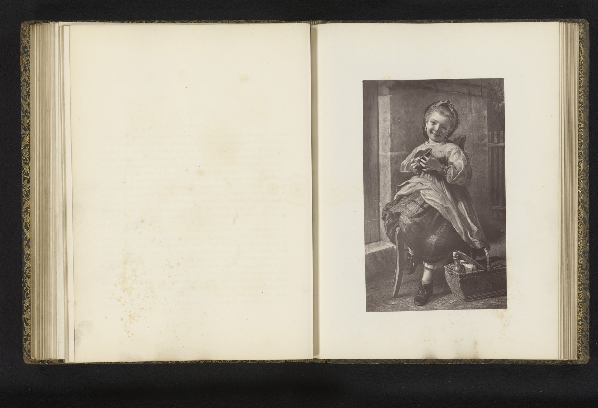Fotoreproductie van een prent naar het schilderij Abundance door Jean-Baptiste Van Eycken by Godfrey Wordsworth Turner
