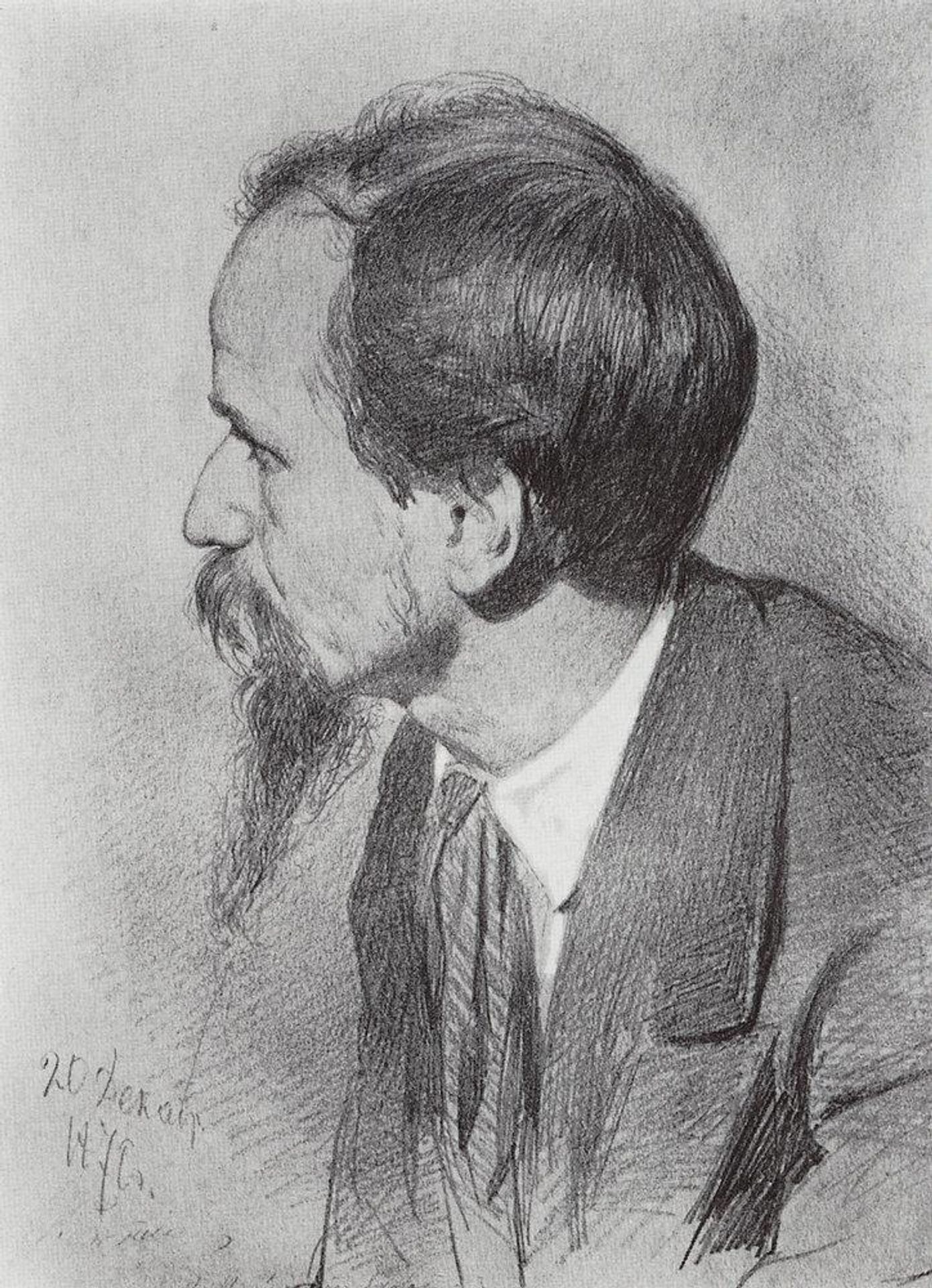 Portrait of P.P. Chistyakov by Ilya Repin