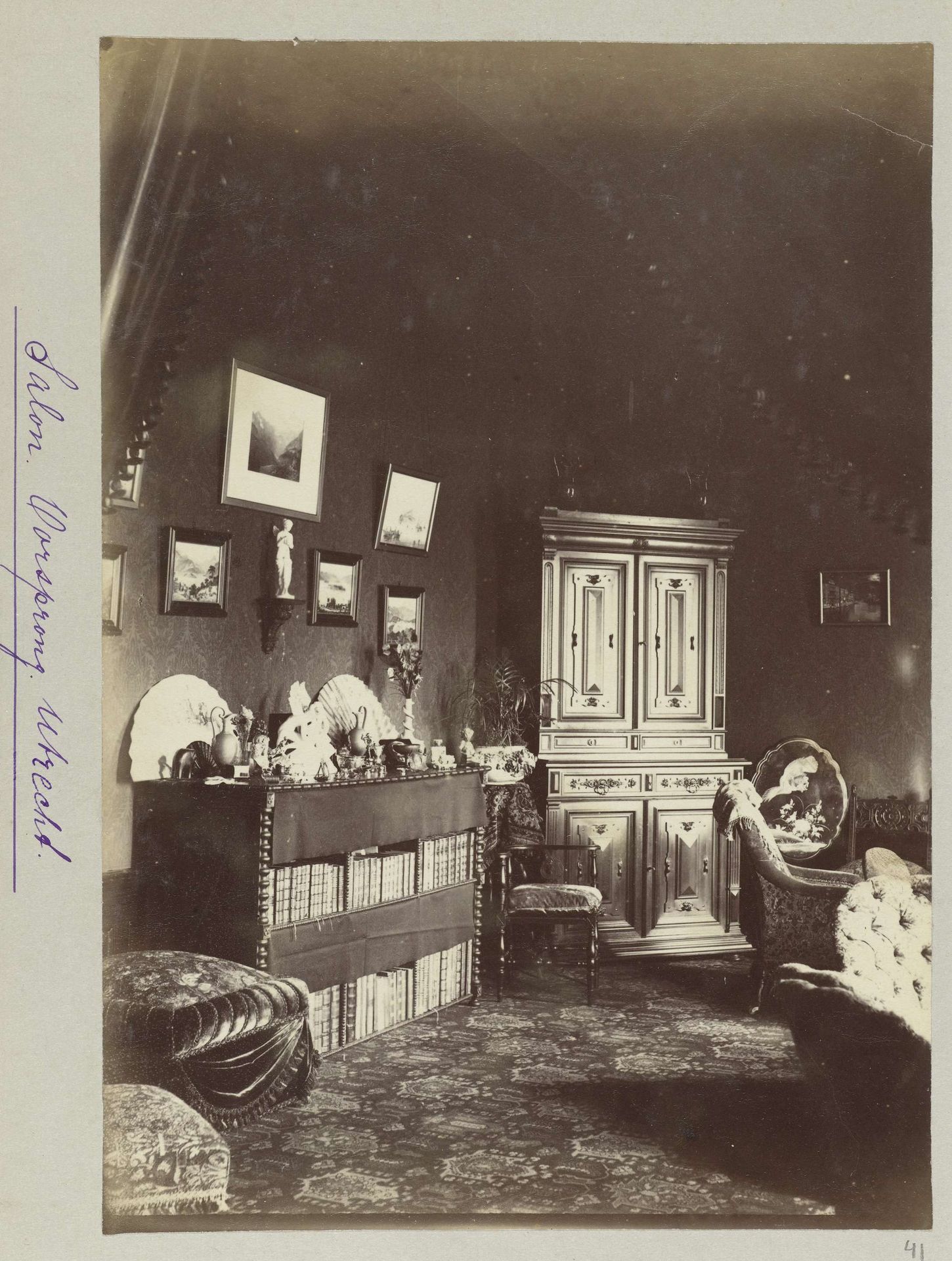Salon in herenhuis De Oorsprong in Utrecht by Henry Pauw van Wieldrecht