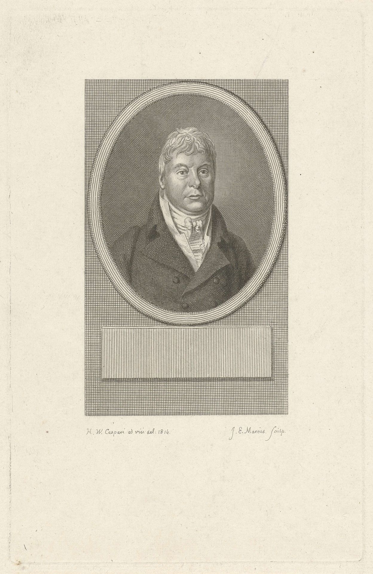 Portret van François Daniel Changuion by Jacob Ernst Marcus