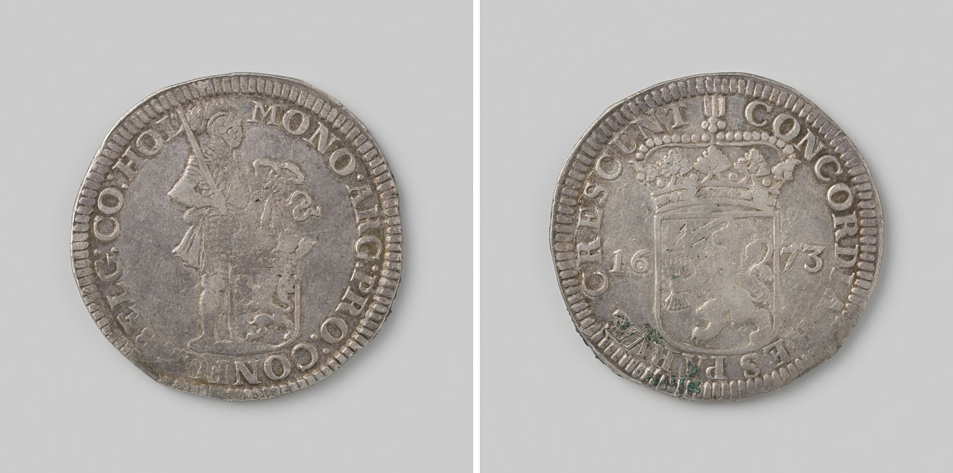 Hollandse zilveren dukaat, 1673 by Provincie Holland