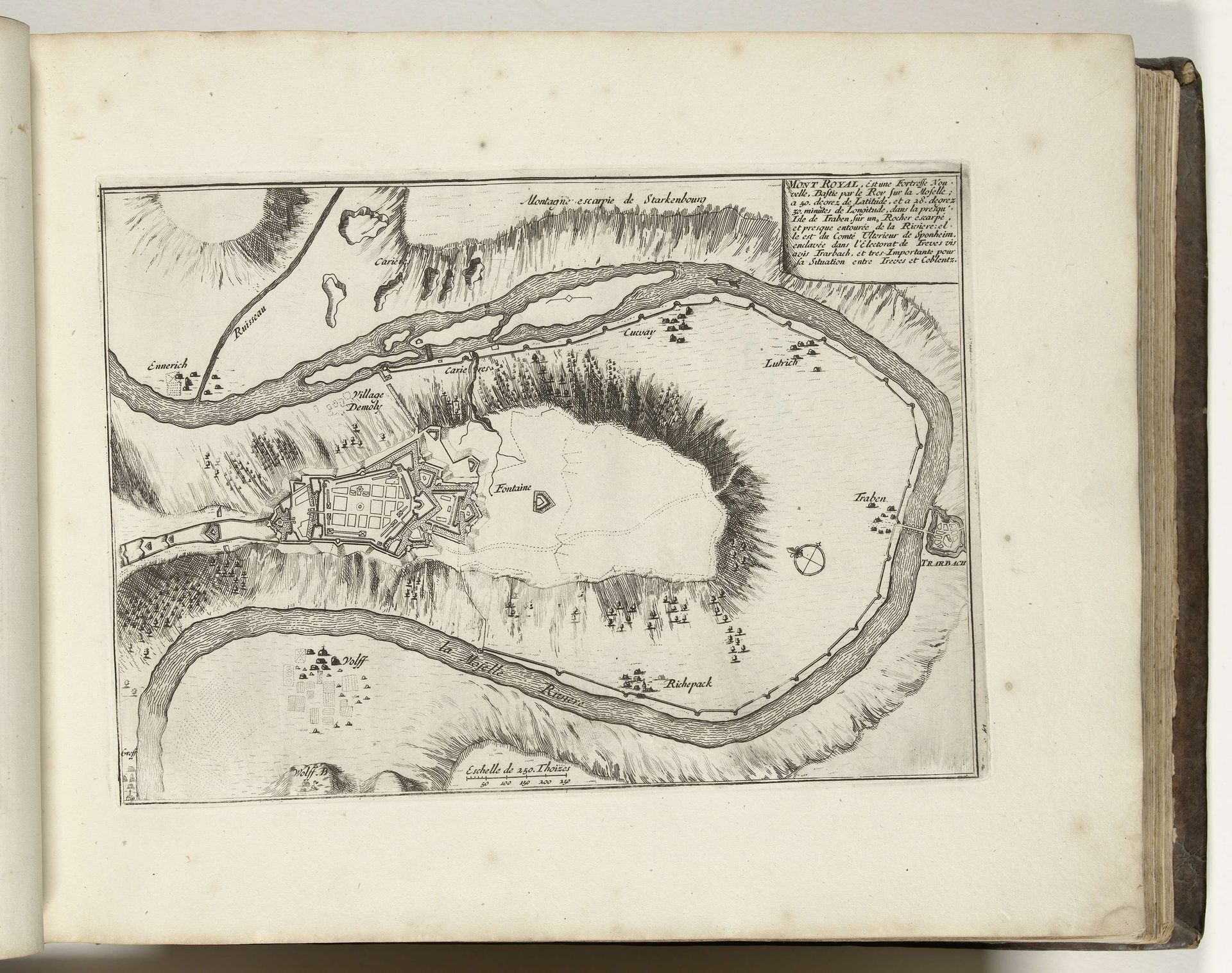 Plattegrond van het fort Mont Royal, 1693 by Anonymous