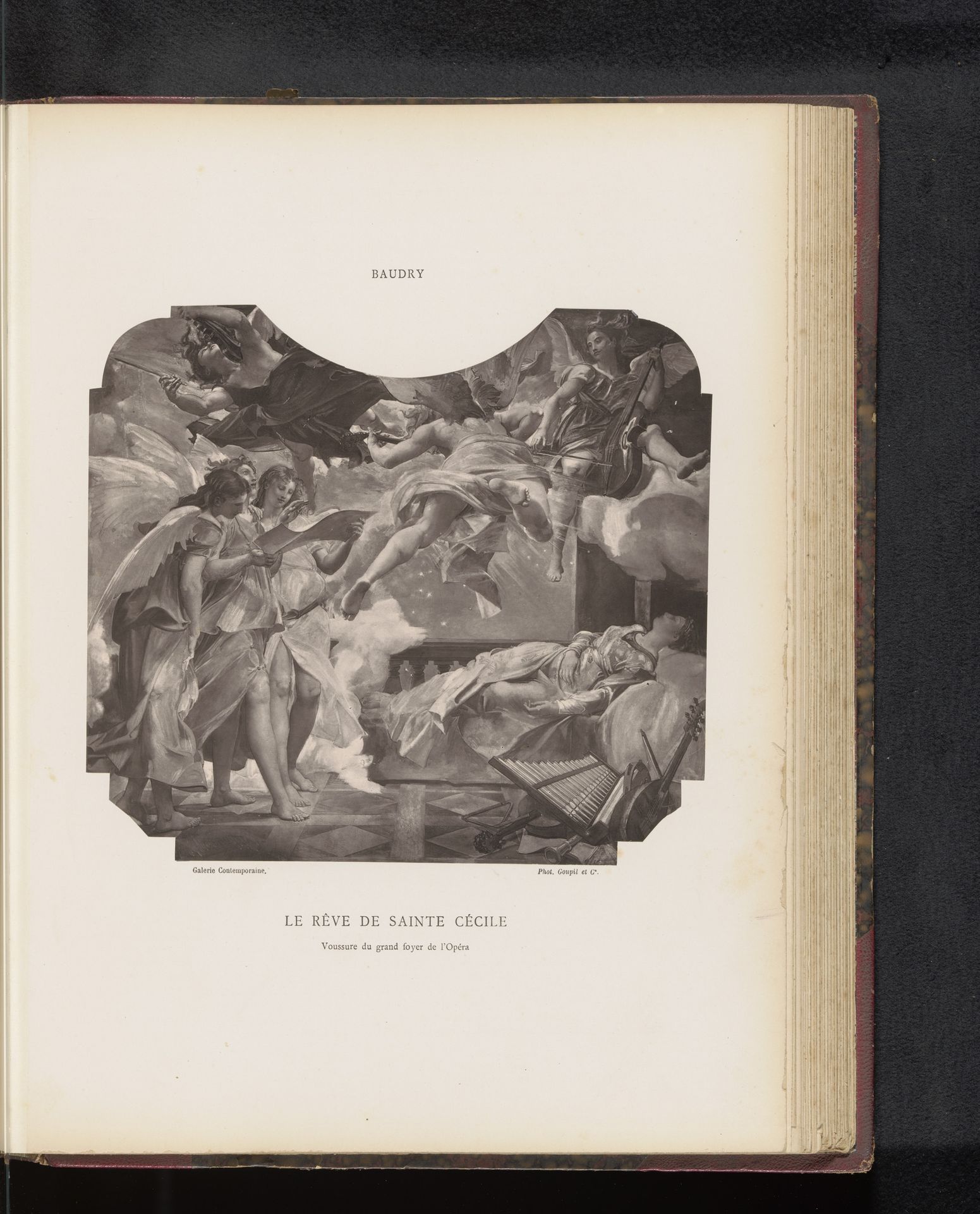 Reproductie van Le rêve de Sainte Cécile door Paul-Jacques-Aimé Baudry by Anonymous