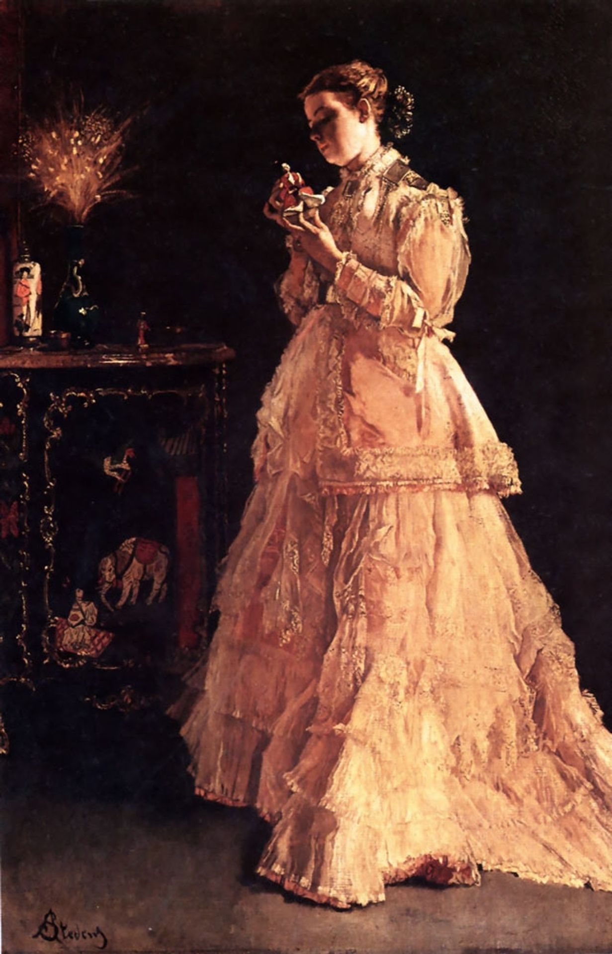 A Doll by Alfred Stevens