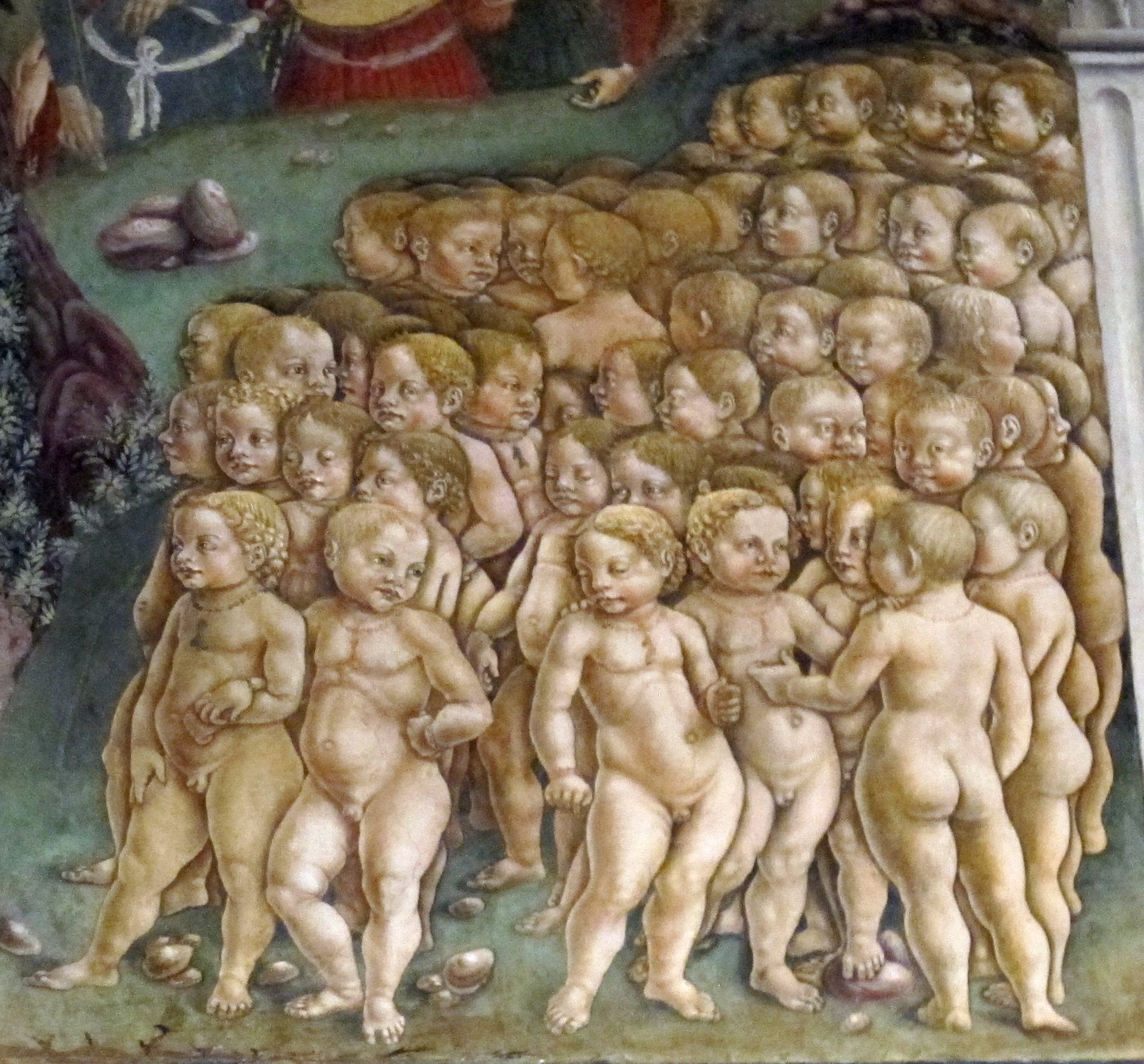 Allegory of May – Triumph of Appolo. Frescos in Palazzo Schifanoia (detail) by Francesco del Cossa