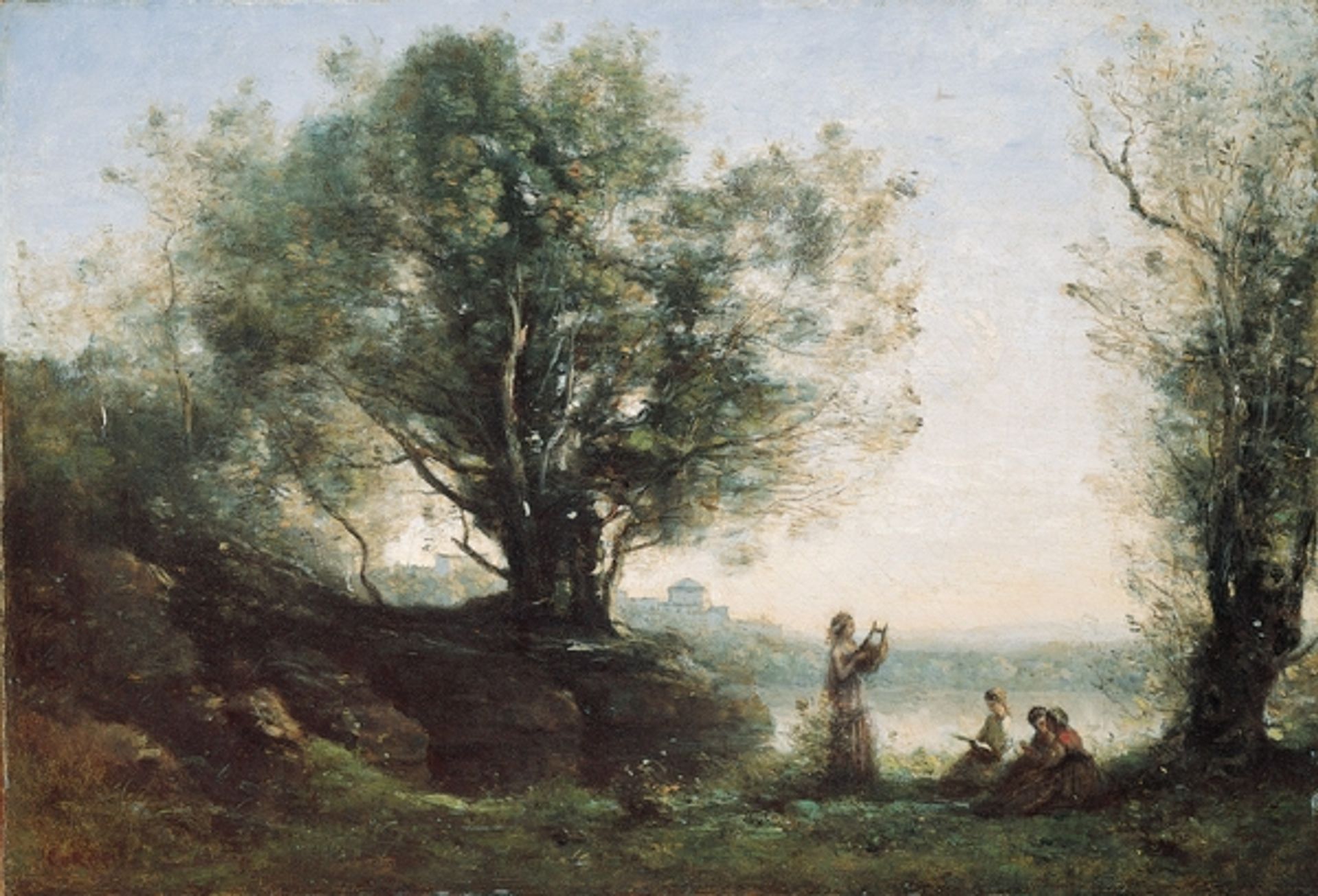 Orpheus Lamenting Eurydice by Camille Corot