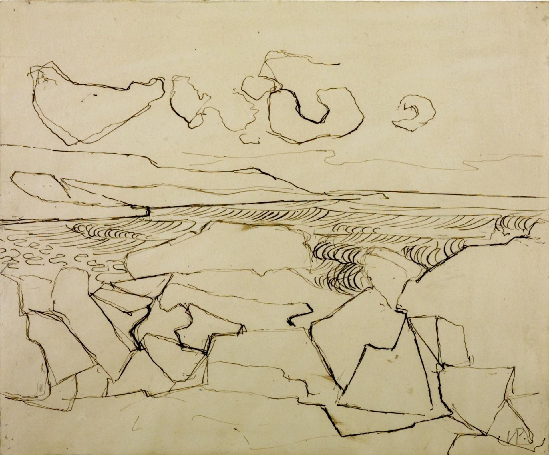 Porthmeor Beach, St Ives by Victor Pasmore