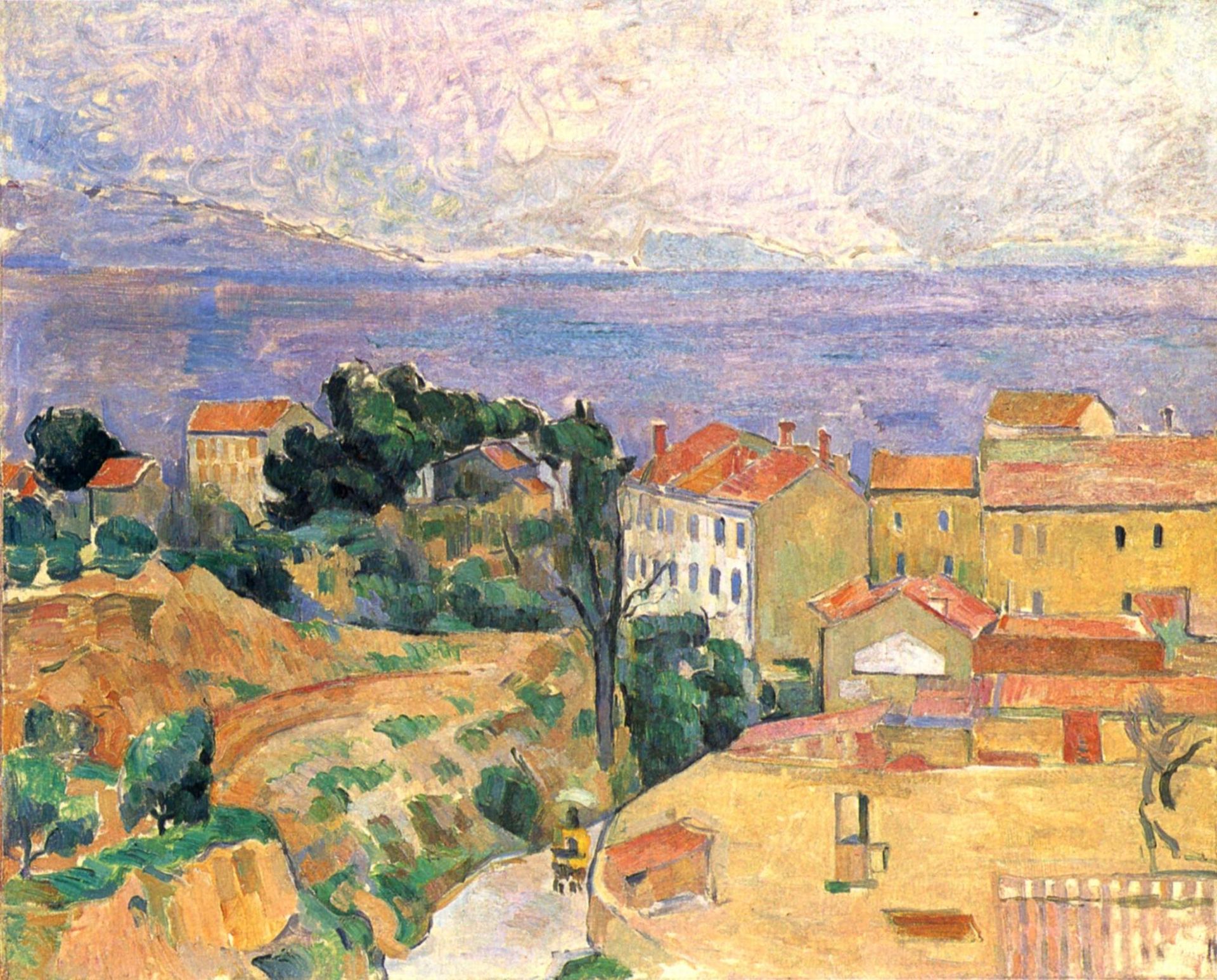 View of L'Estaque by Paul Cézanne