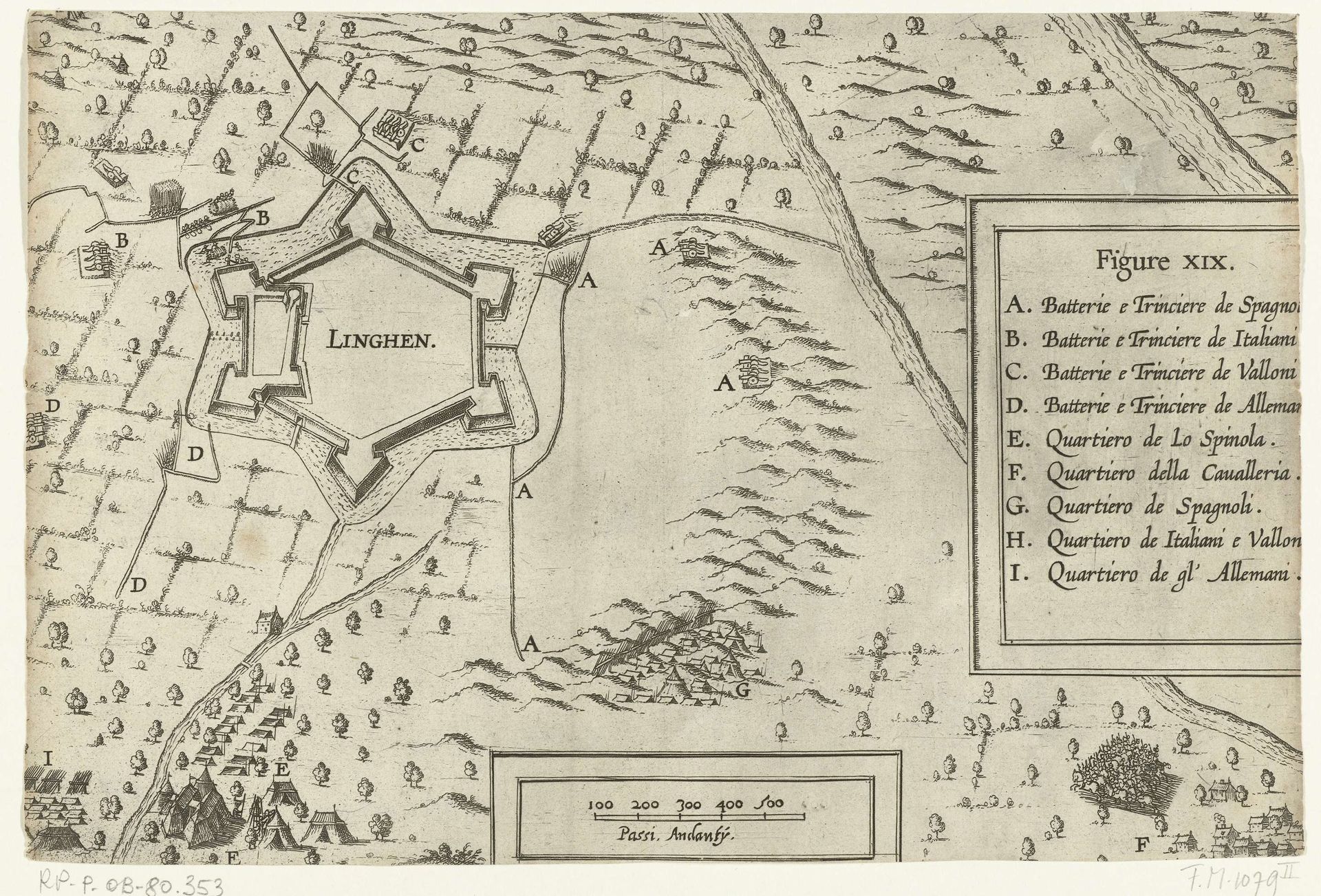 Beleg en verovering van Lingen door Spinola, 1605 by Anonymous