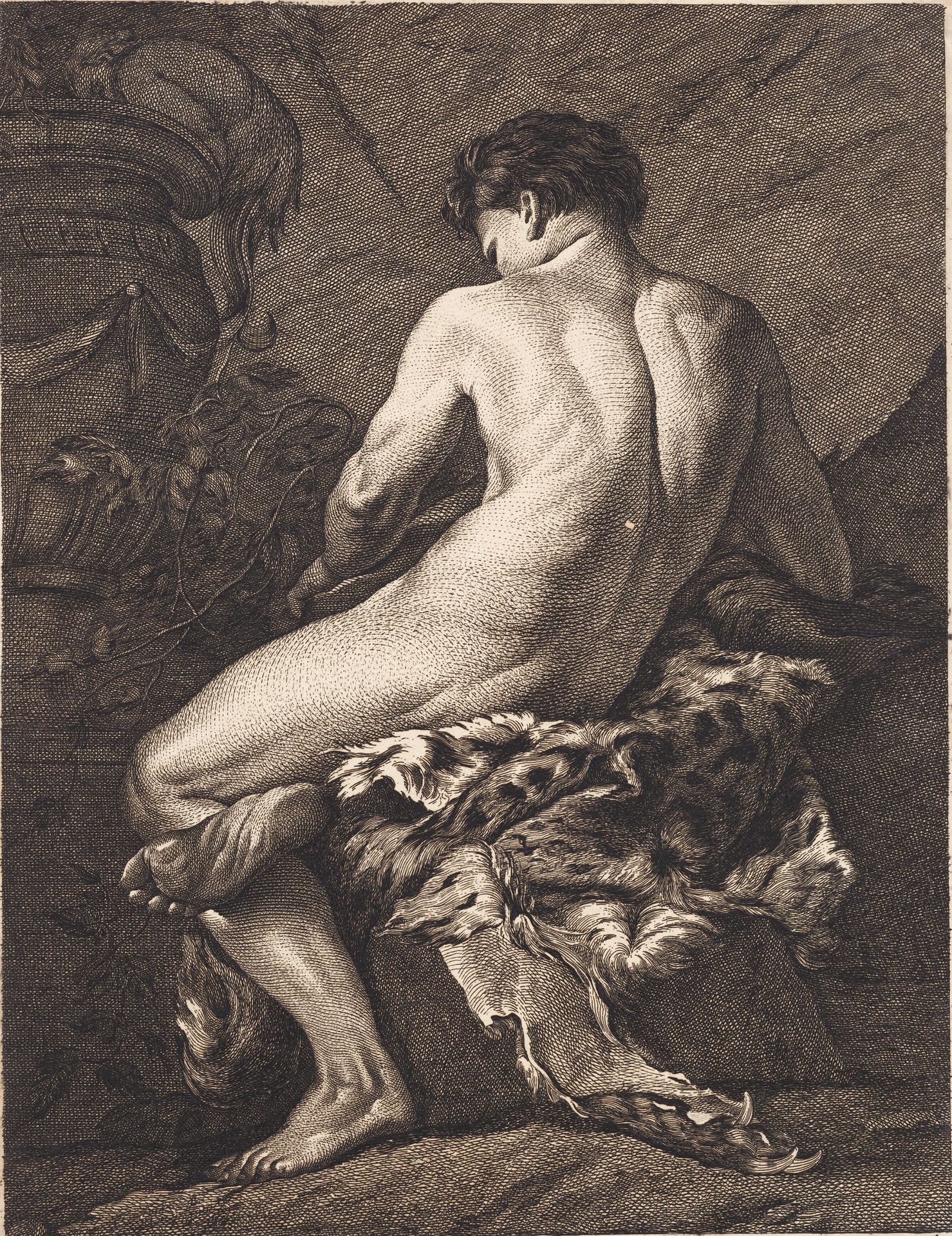 Siddende Bacchus by J.F. Clemens
