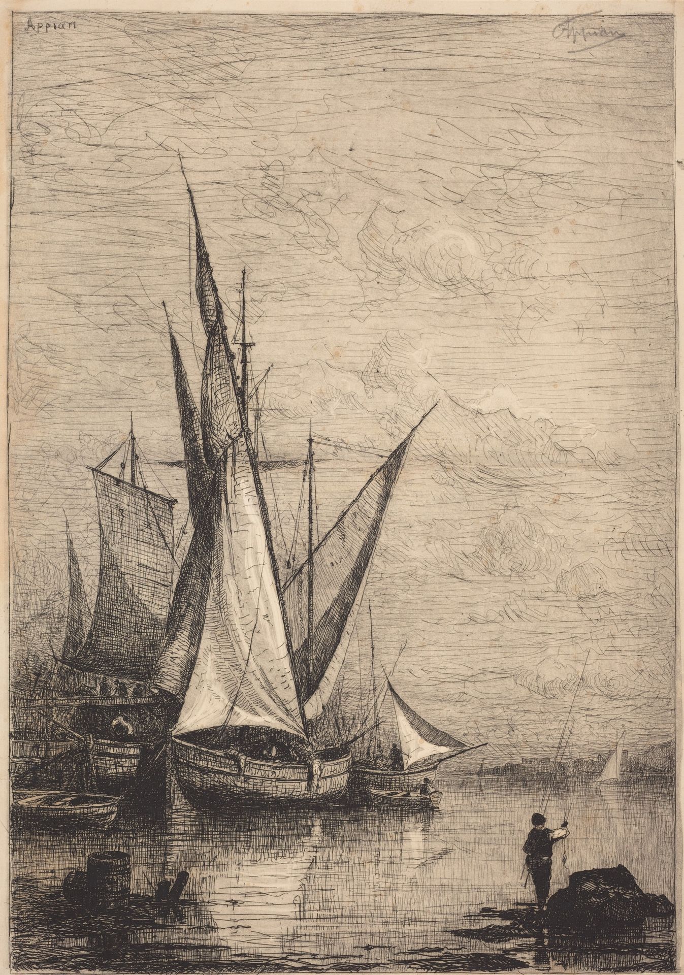 The Port of Genoa by Adolphe Appian