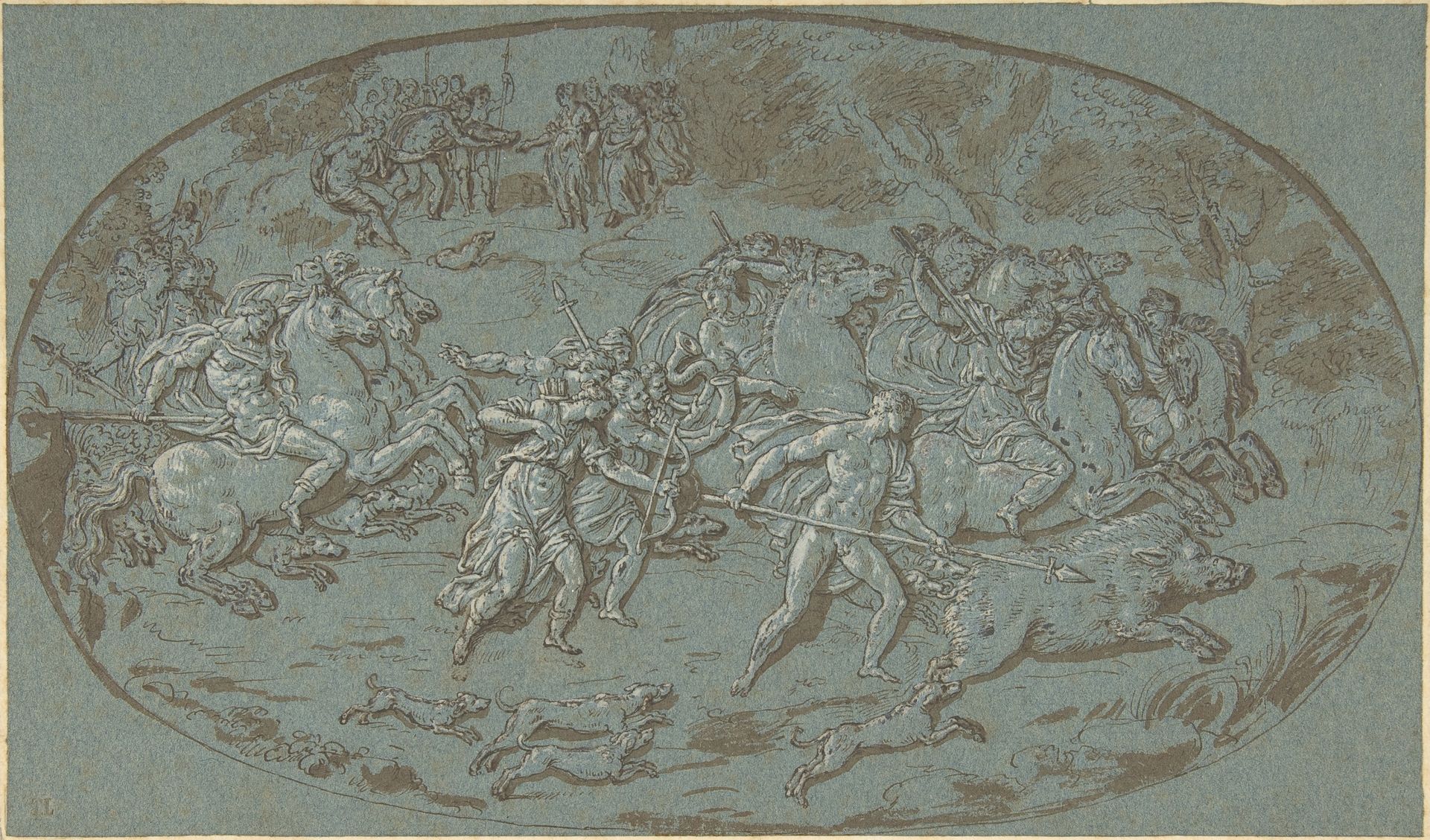 Hunt of the Calydonian Boar by Bernard Picart