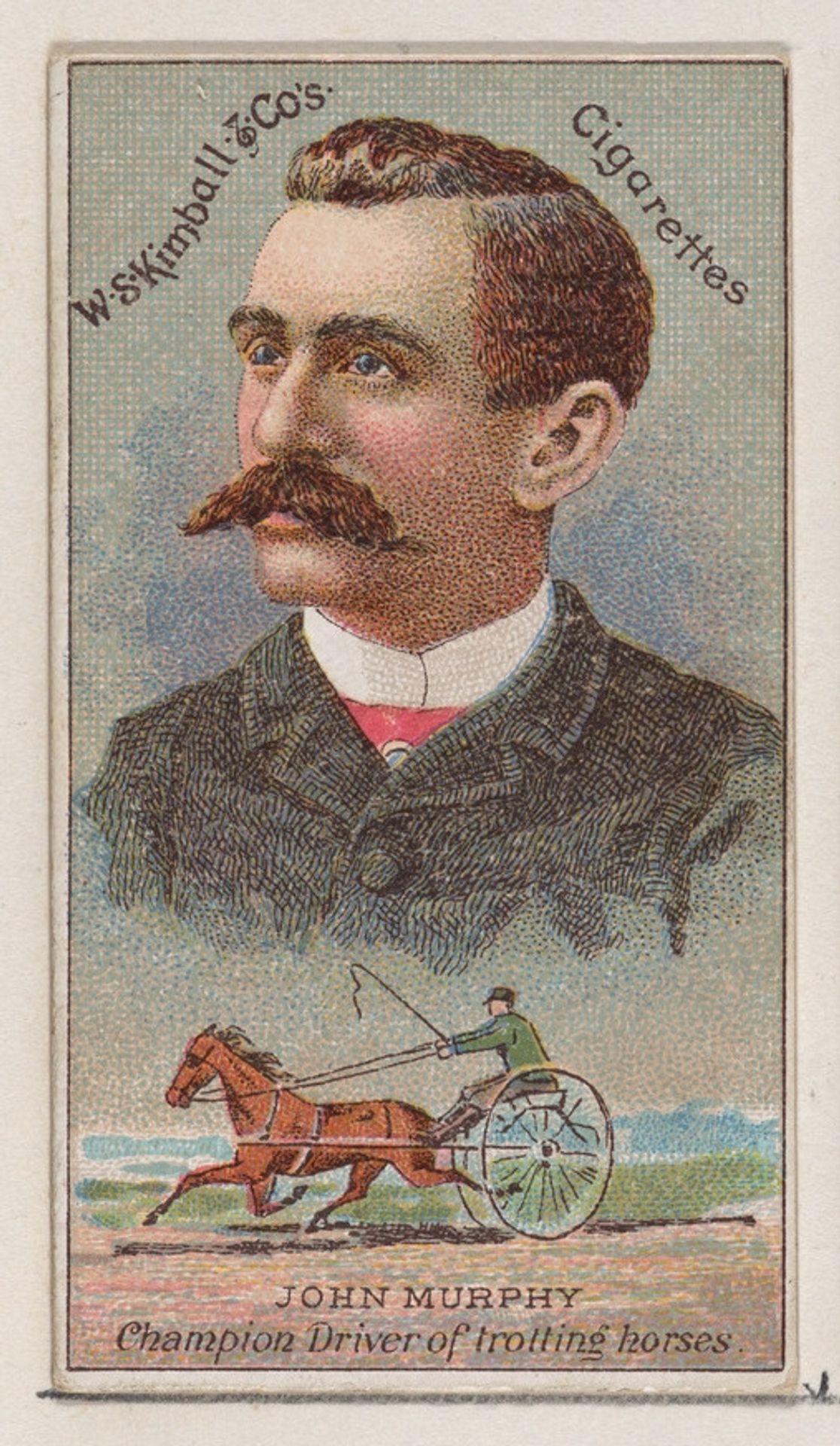 John Murphy, Champion Driver of Trolling Horses, from the Champions of Games and Sports series (N184, Type 1) issued by W.S. Kimball & Co. by W.S. Kimball & Co.