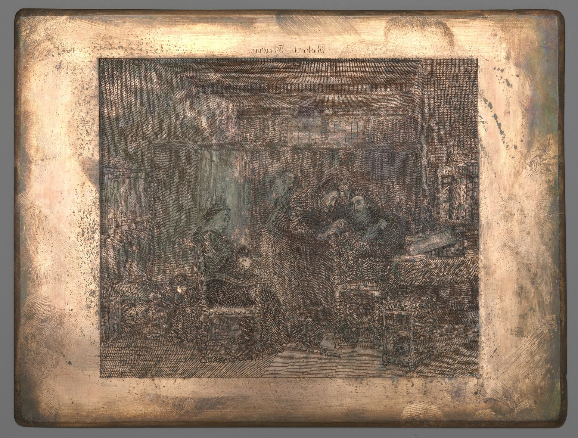 Huiselijke scène by Johannes Arnoldus Boland