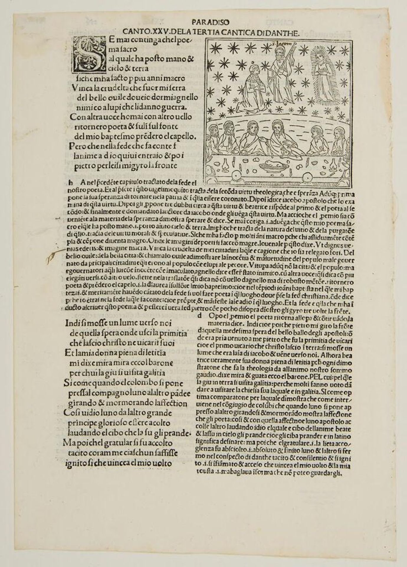 Canto XXV. The Eighth Sphere: The Fixed Stars â?The Triumph of Christ; Saint James; The Examination of Hope; Saint John the Apostle by Anonymous
