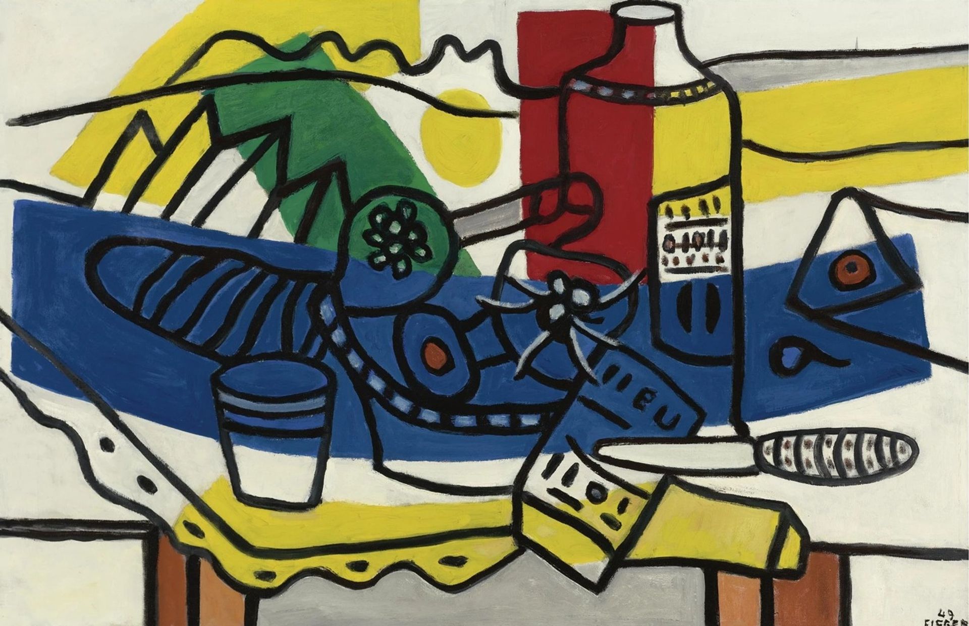 Nature Morte en bleu by Fernand Léger