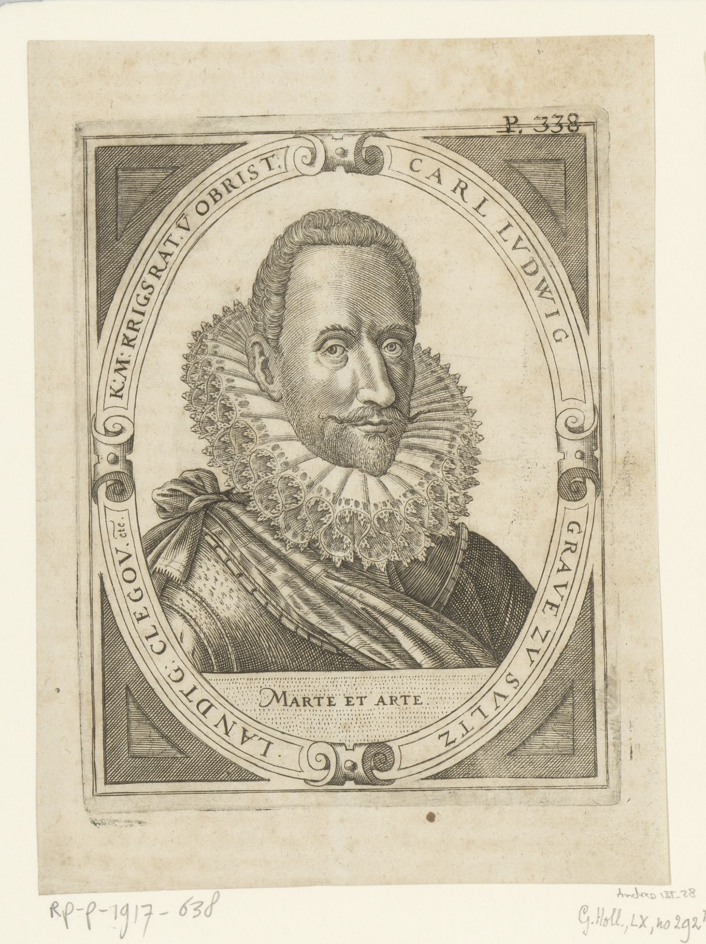 Portret van Carl Ludwig, graaf van Sulz, landgraaf van Klettgau by Hans Sibmacher