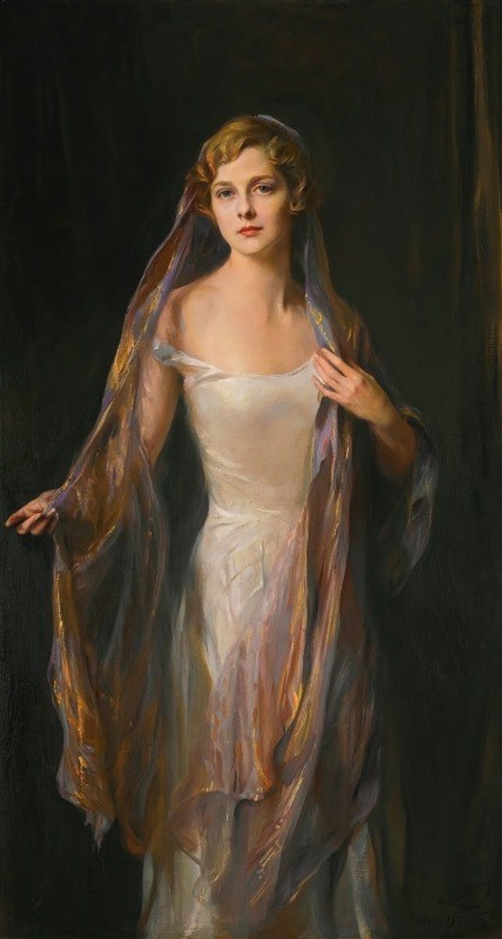 Portrait Of Edith Hope Iselin by Philip Alexius de László