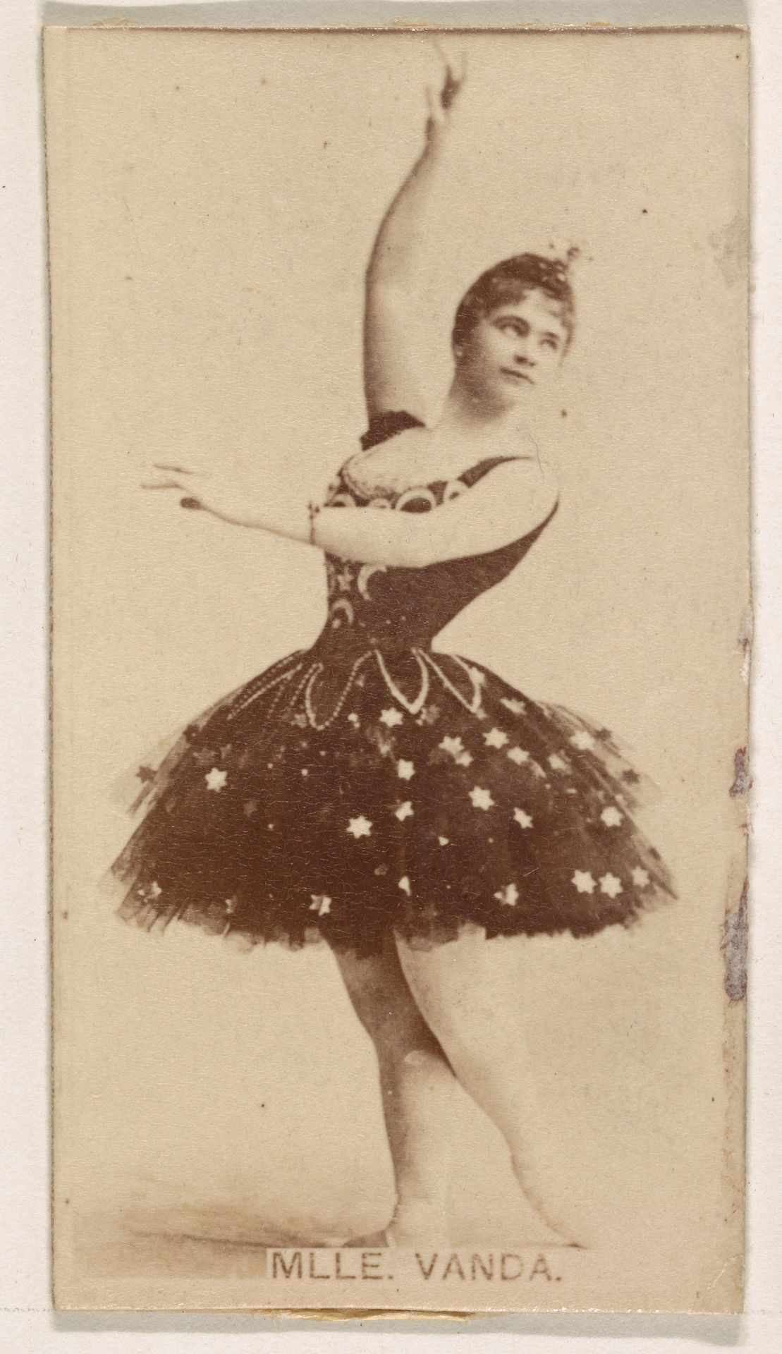 Mlle. Vanda, from the Actresses series (N245) issued by Kinney Brothers to promote Sweet Caporal Cigarettes by Kinney Brothers Tobacco Company