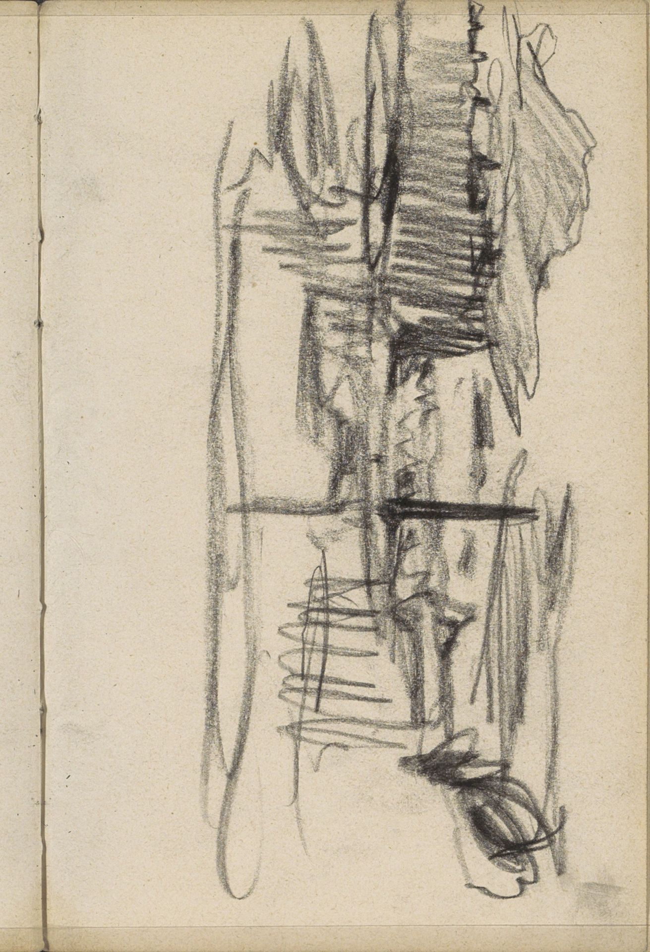 Gezicht te Amsterdam, mogelijk het Damrak by George Hendrik Breitner