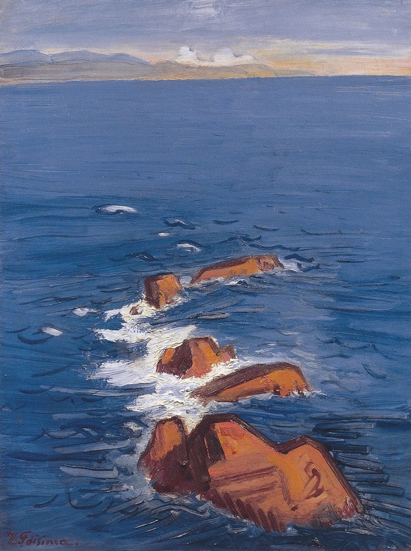Distant View at Cape Muroto by Fujishima Takeji