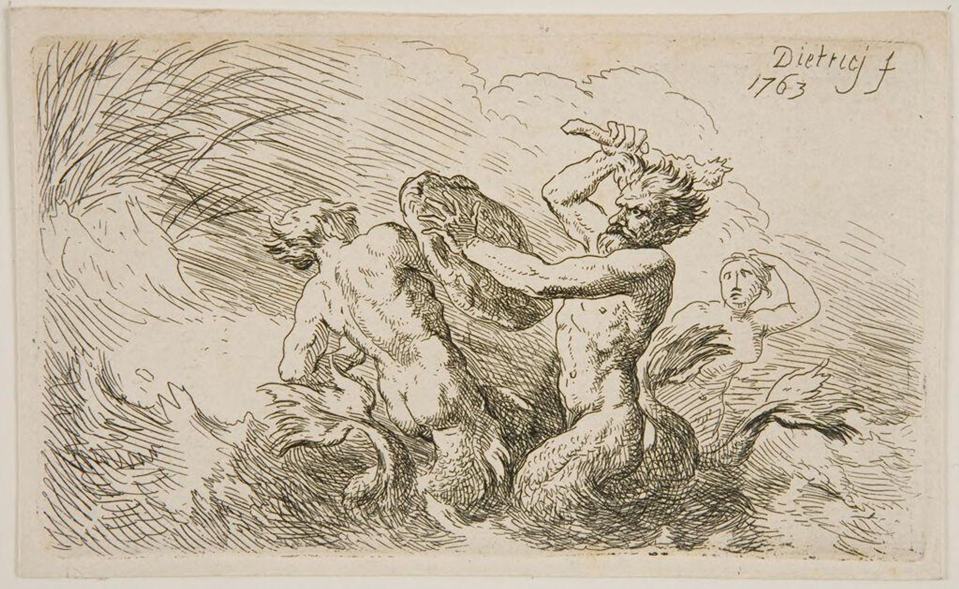 Battle of Tritons by Christian Wilhelm Ernst Dietrich