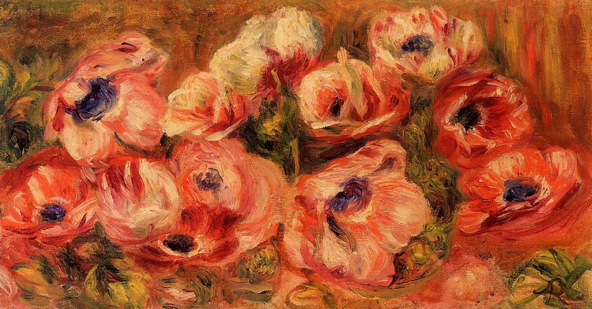 Anemones by Pierre-Auguste Renoir