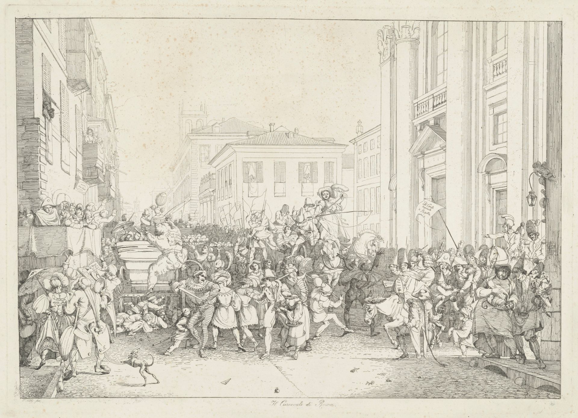Il Carnevale di Roma (Carnival in Rome) by Friedrich Nerly