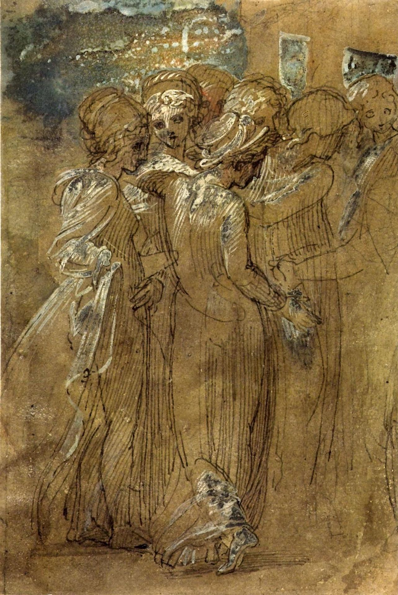 Study of Female Figures by Thomas Stothard