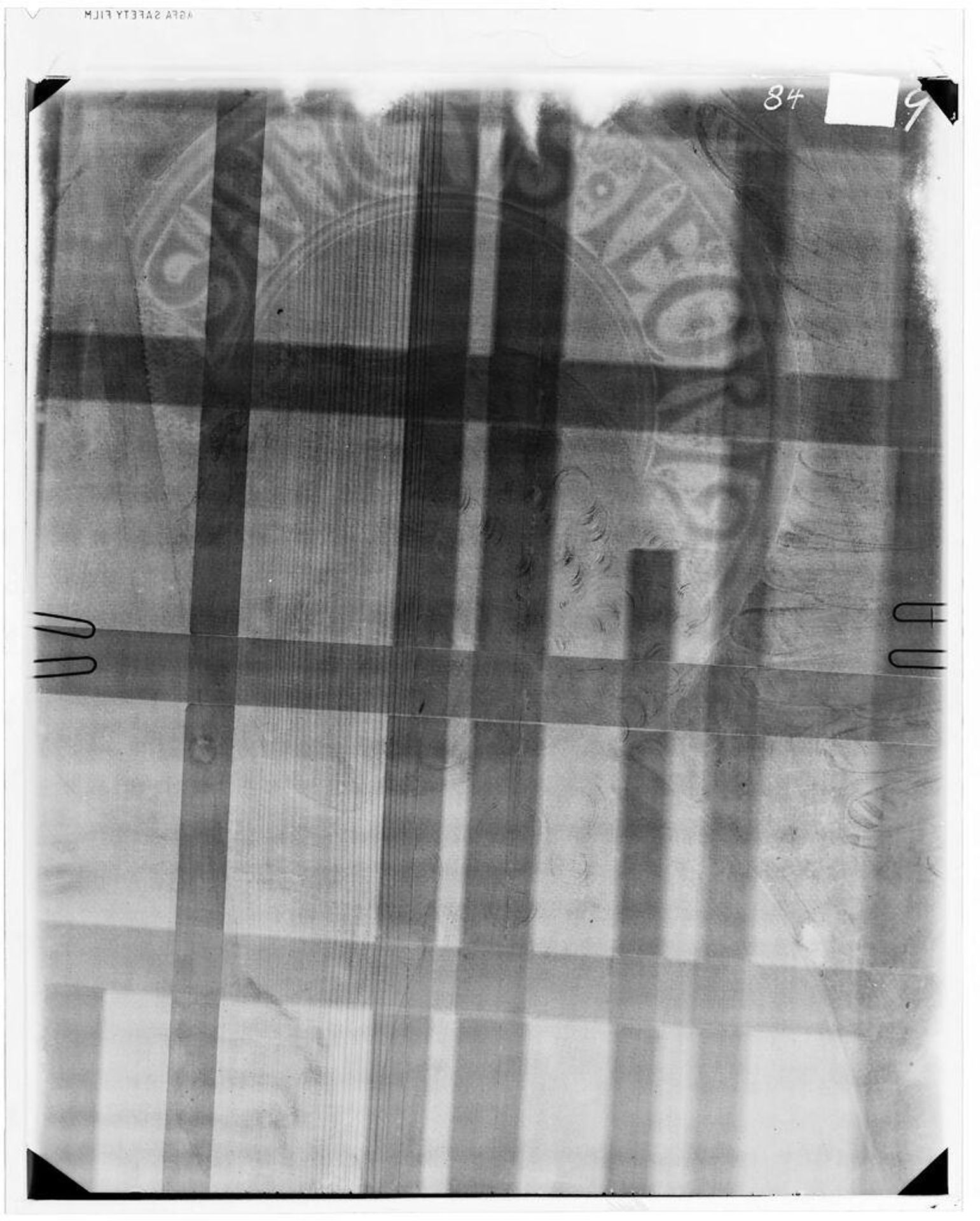 X-radiograph(s) of "Three Saints" by Artist of original: School of Hans Baldung Grien