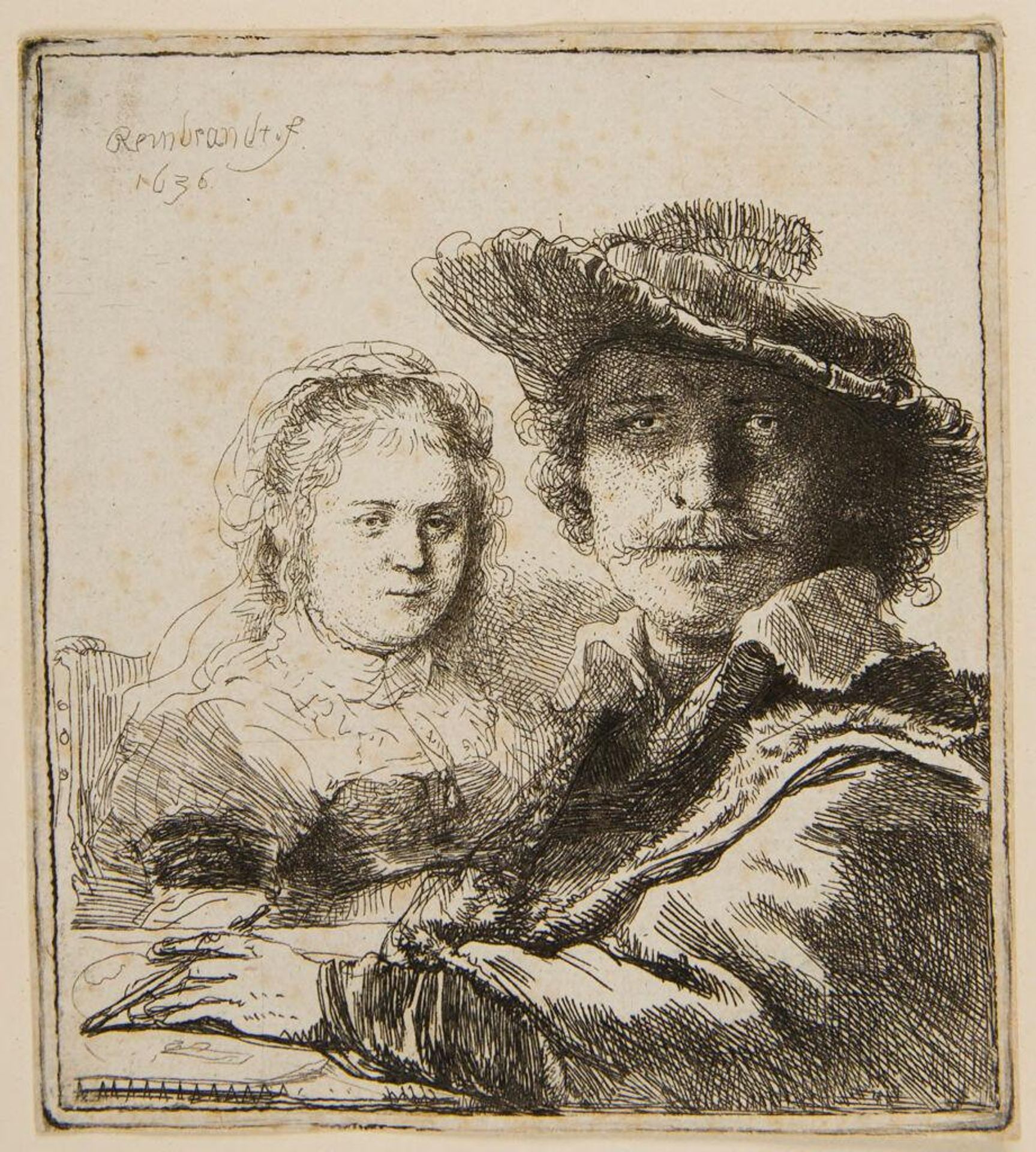 Self-Portrait with Saskia by Rembrandt van Rijn