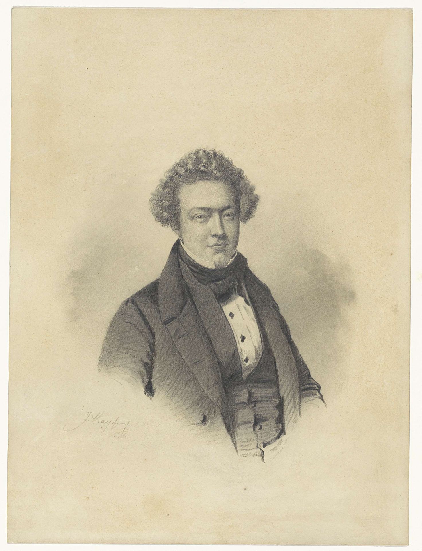 Portret van een man by Joseph Kayser
