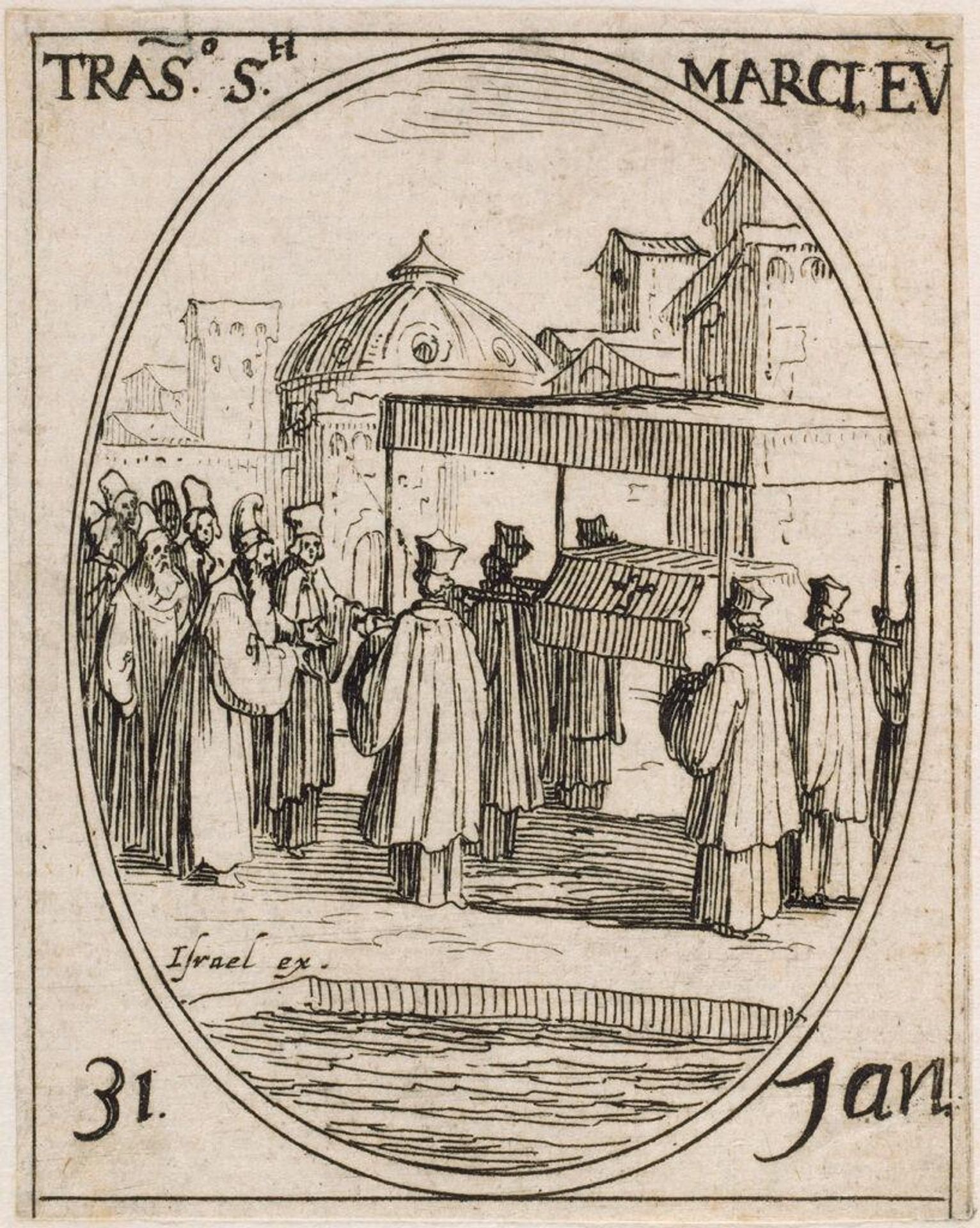 Translation of the Body of Saint Mark by Jacques Callot