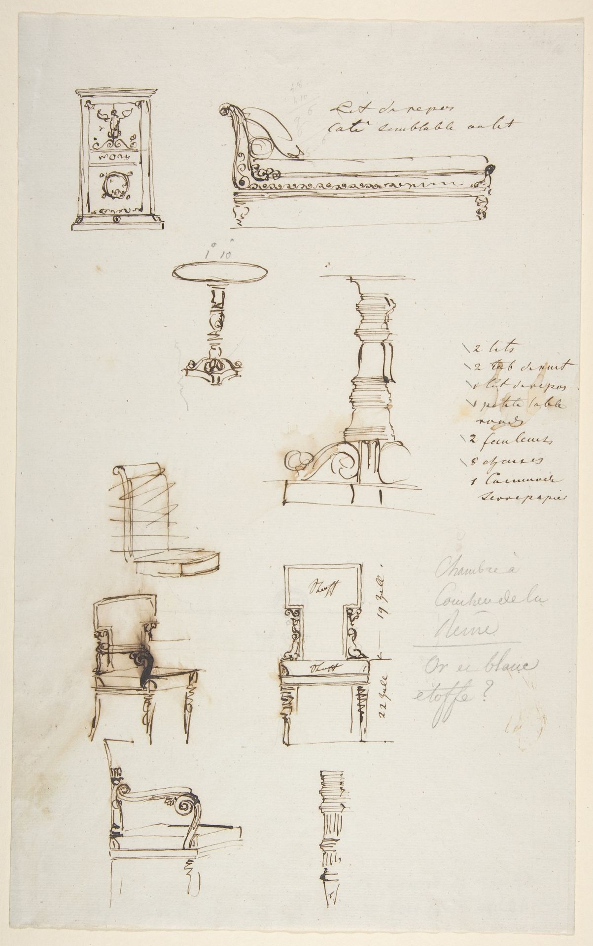 Sketches of Furniture by Anonymous