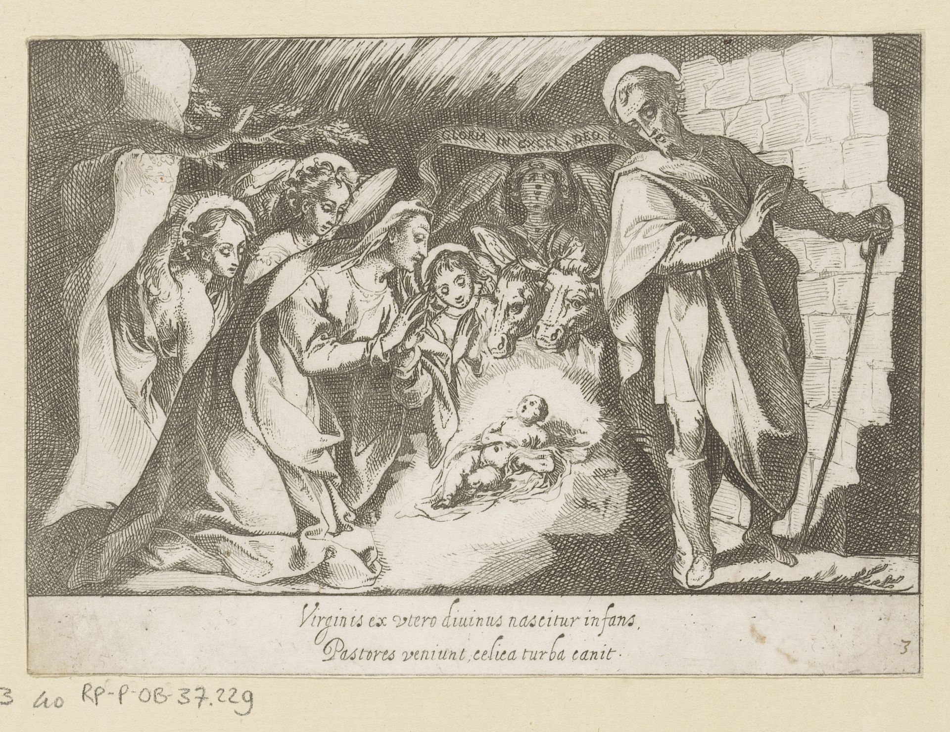 Geboorte van Christus by Raffaello Schiaminossi