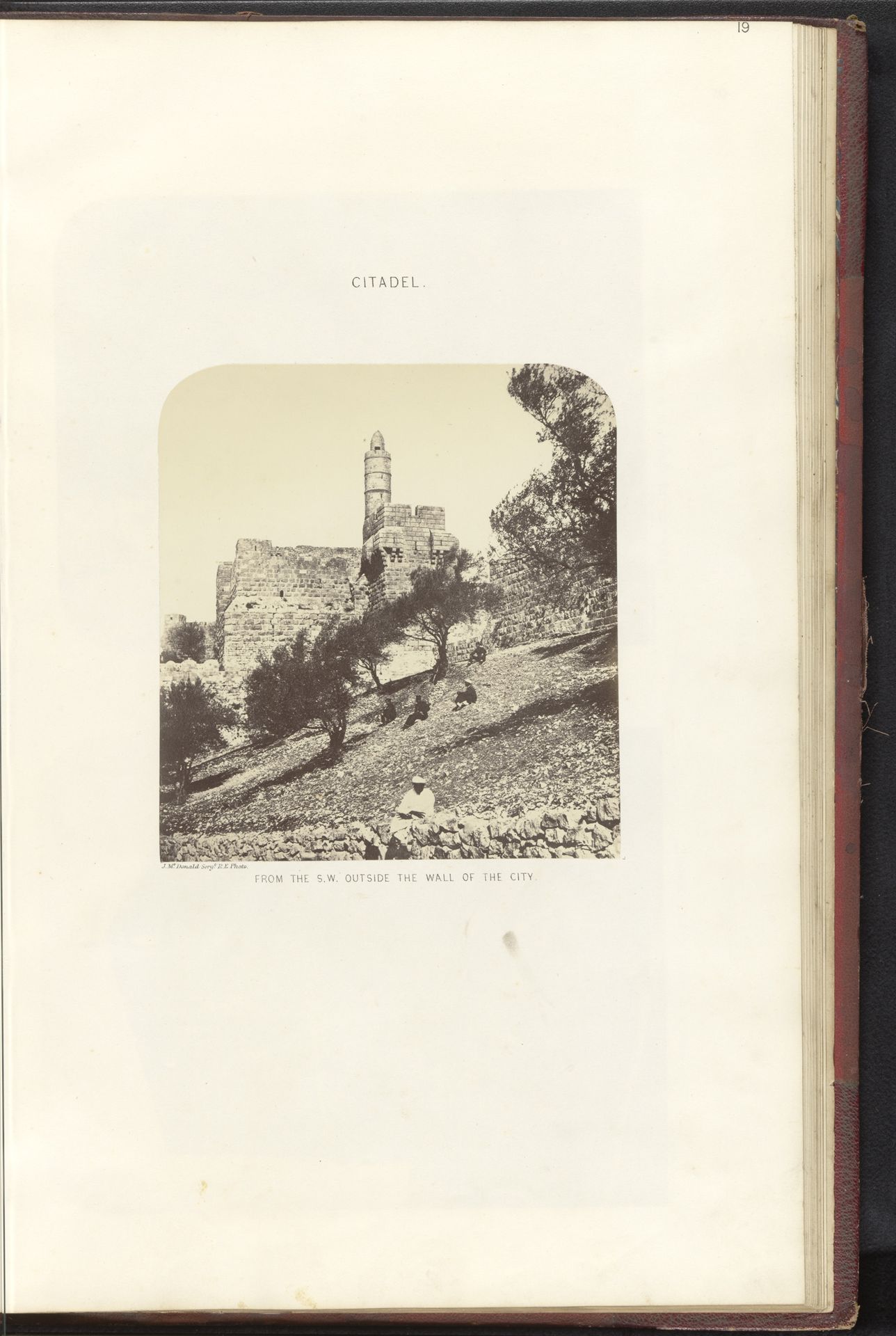 Gezicht op de Toren van David in Jeruzalem by James McDonald