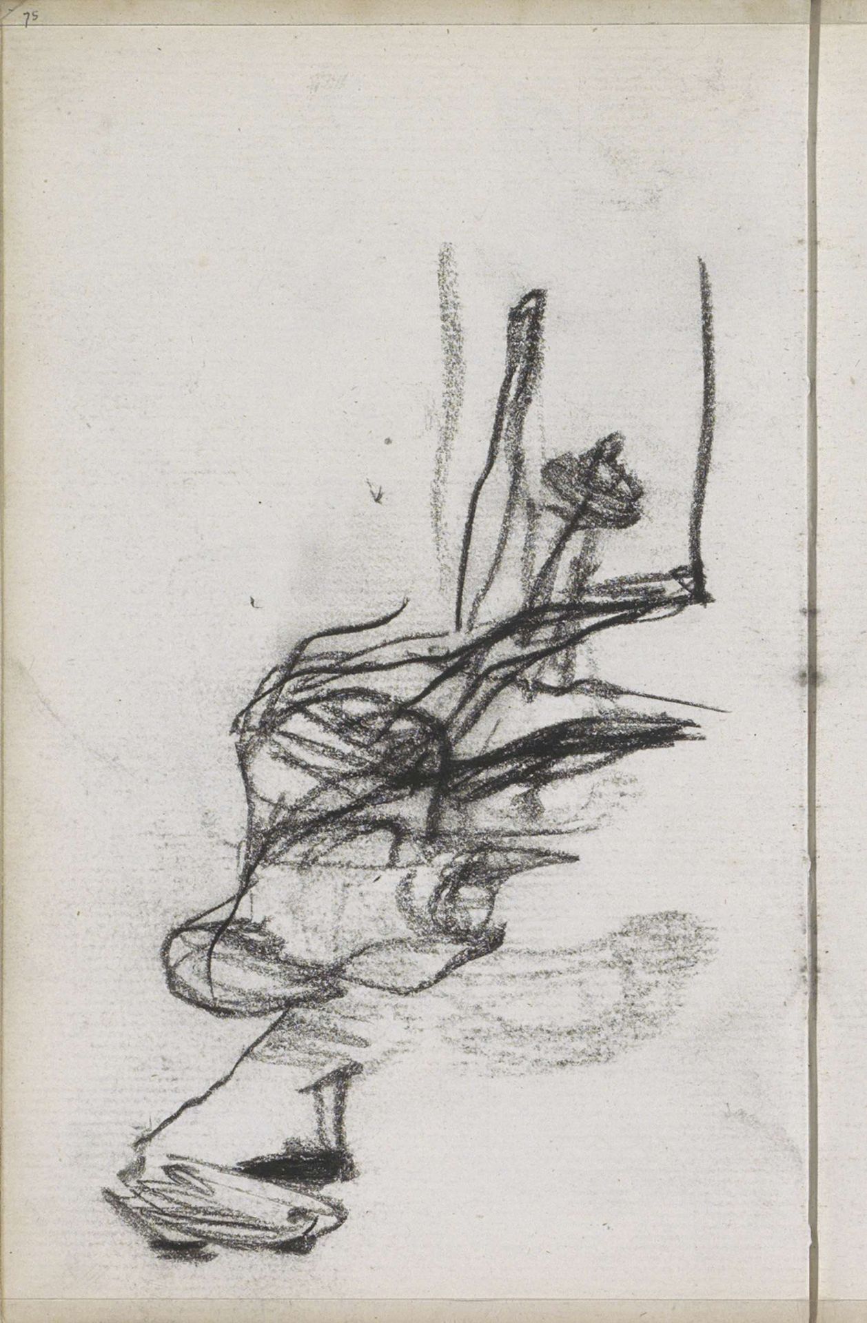 Ploeg, mogelijk met twee paarden by George Hendrik Breitner