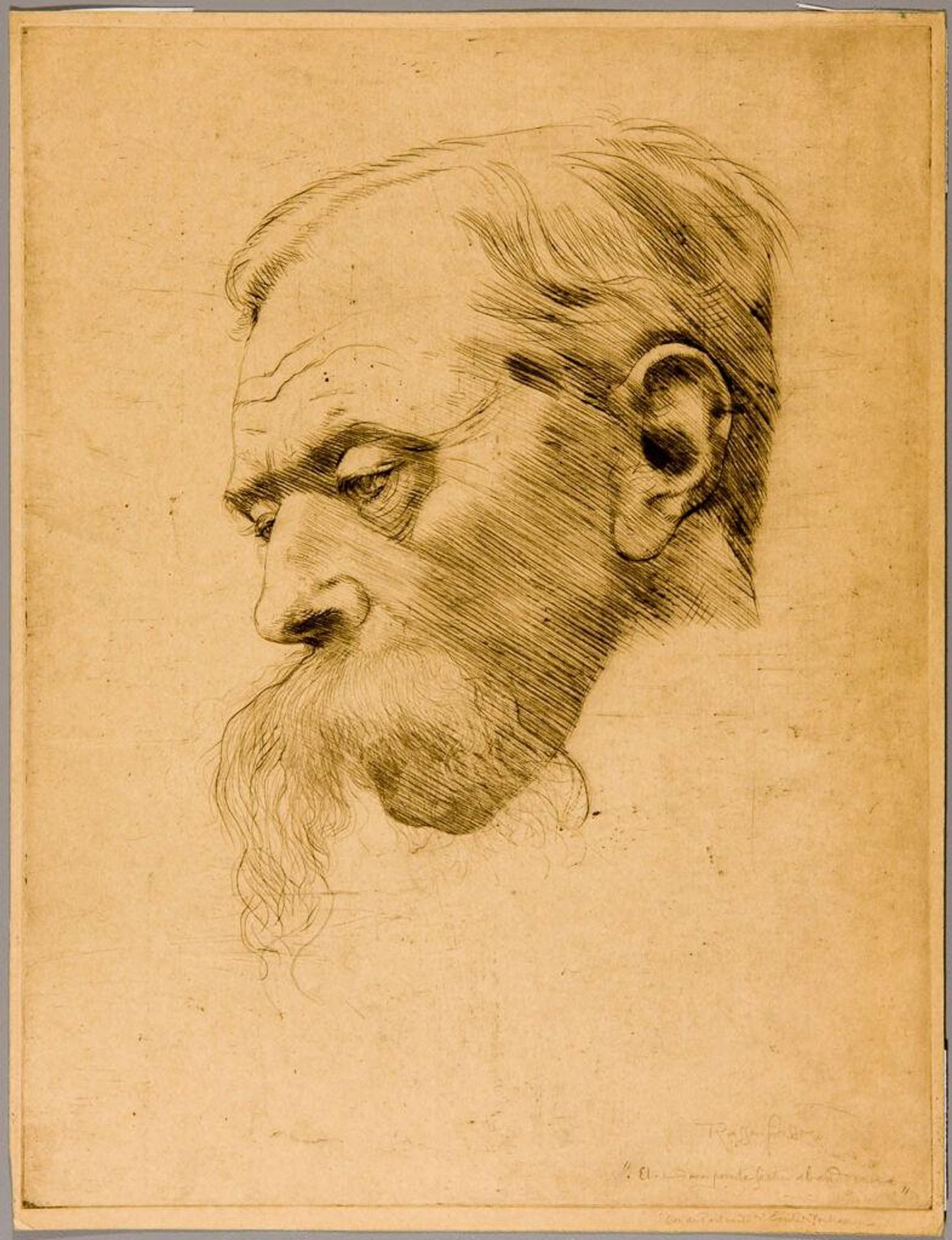 Emile Verhaeren in Three-Quarter View by AndrÃ© Louis Armand Rassenfosse