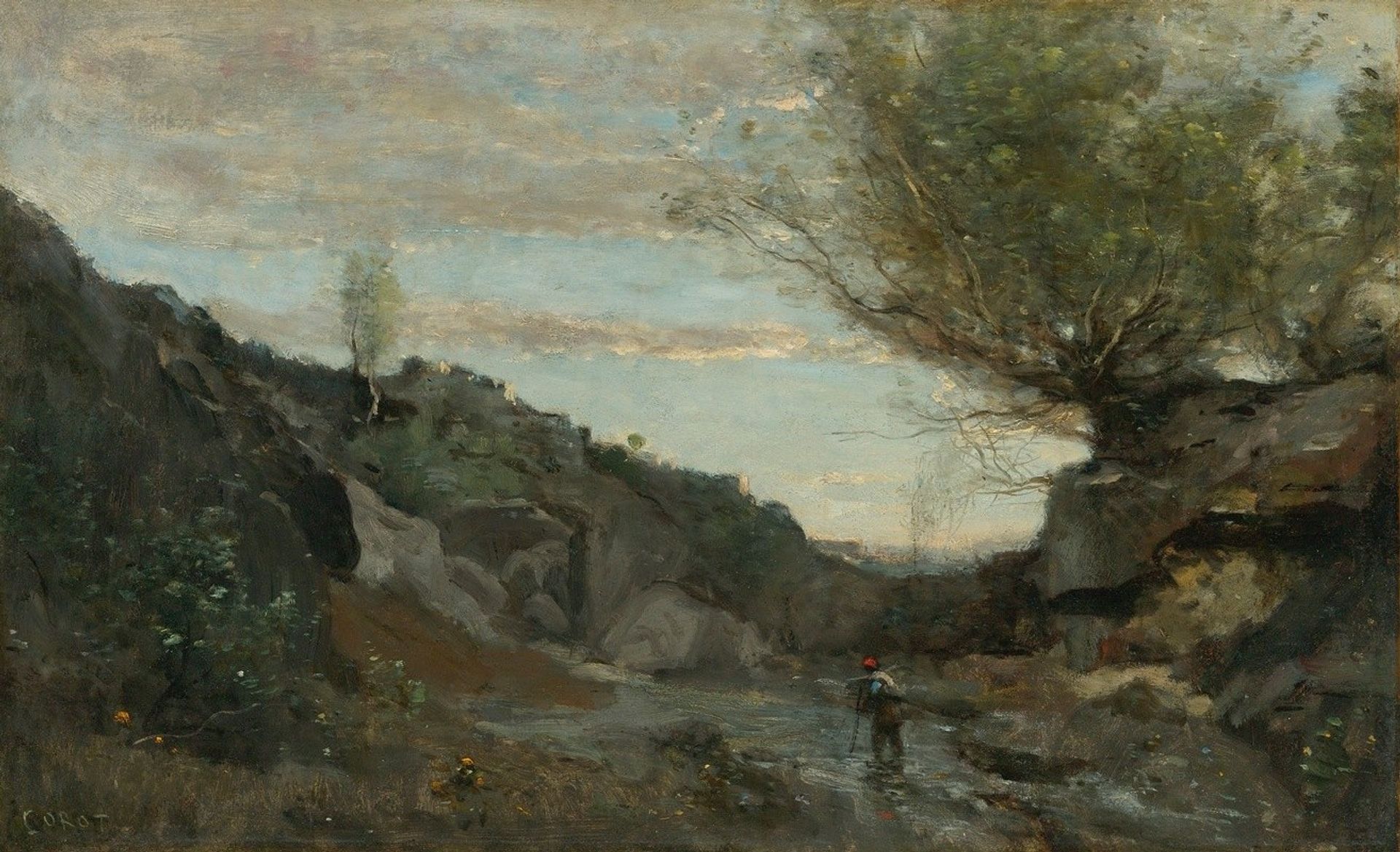Un Torrent Des Abruzzes by Camille Corot