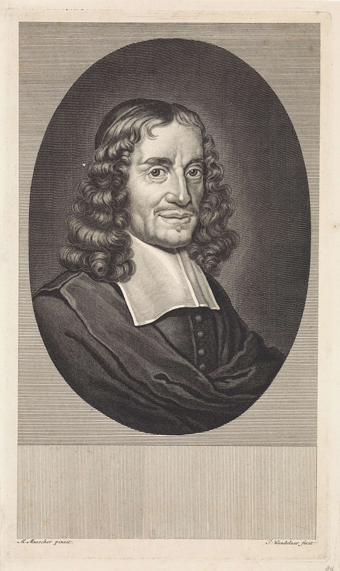 Portret van predikant Geeraert Brandt (I) by Jan Wandelaar