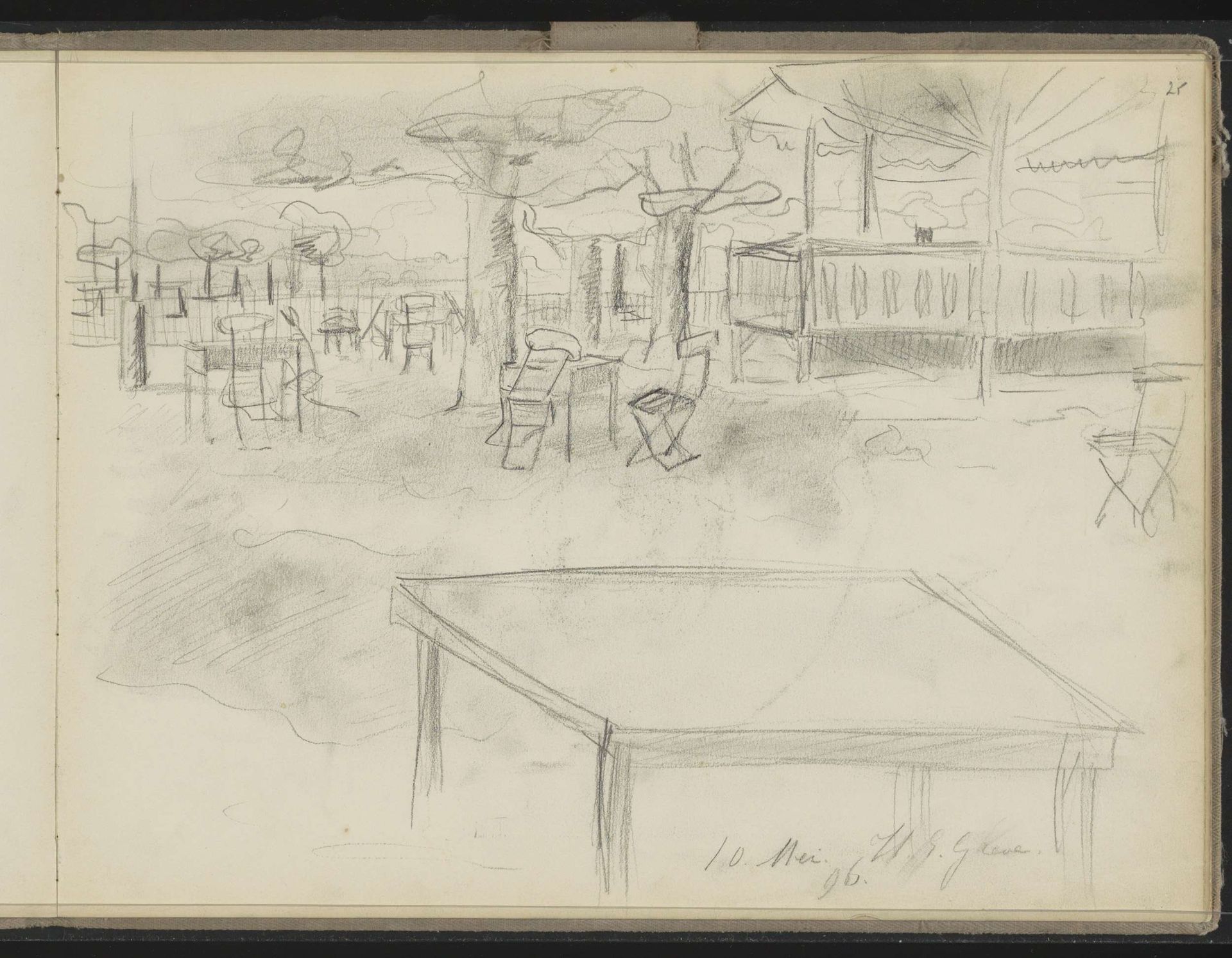 Terras en een tafel by Chris Huidekooper