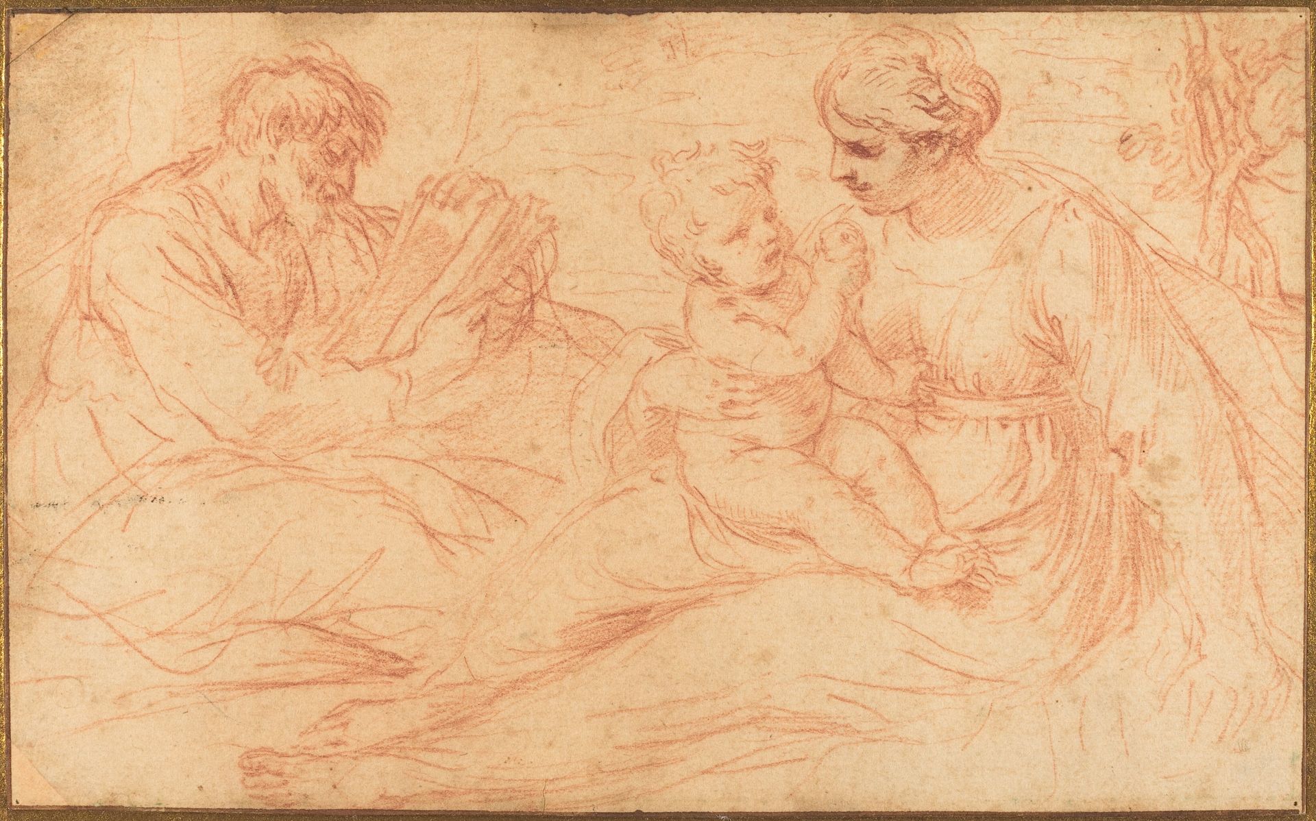 The Holy Family by Simone Cantarini