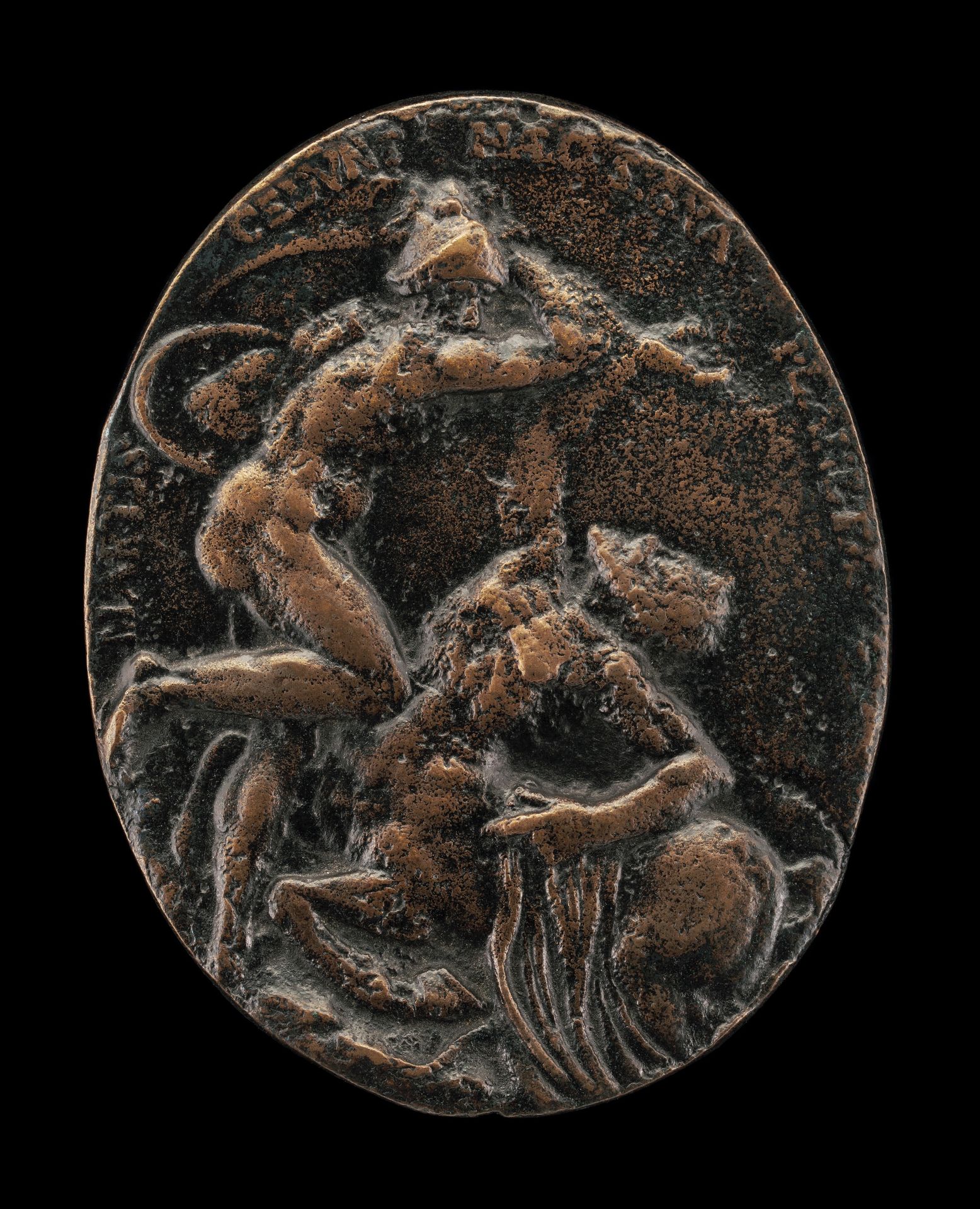 Mars Battling the Constellation Centaurus [reverse] by Nicolas Guinier