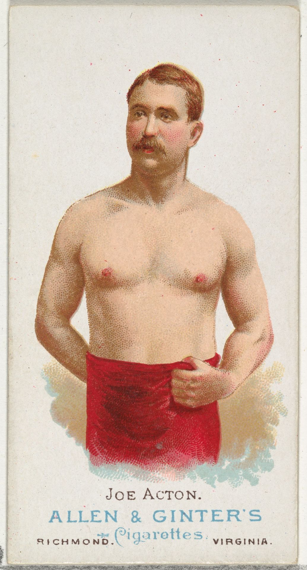 Joe Acton, Wrestler, from World's Champions, Series 1 (N28) for Allen & Ginter Cigarettes by Allen & Ginter