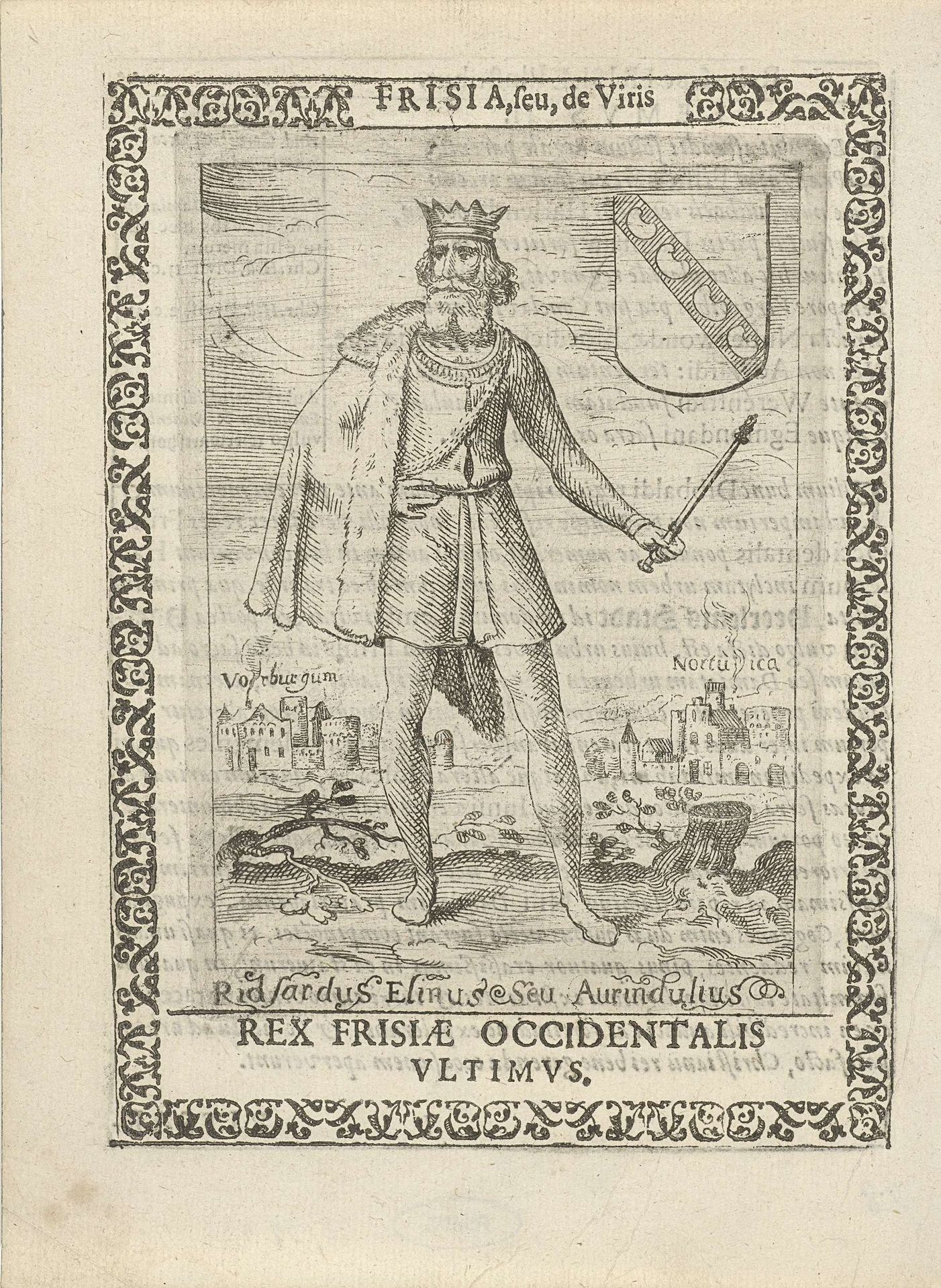 Riedsardus Elinus of Aurindulius, laatste koning der West-Friezen by Pieter Feddes van Harlingen